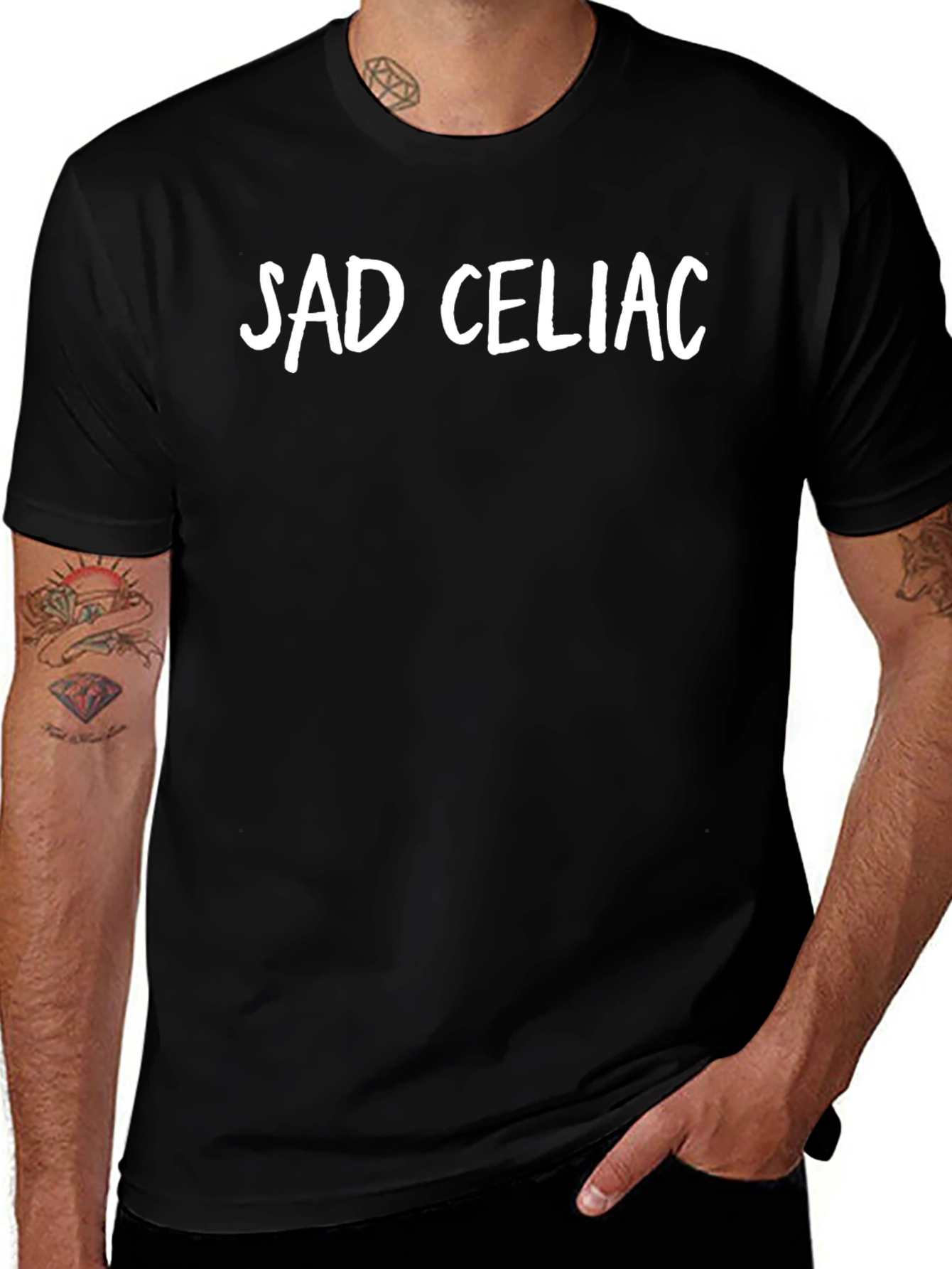 Sad Celiac Graphic T-Shirt - Comfort & Style