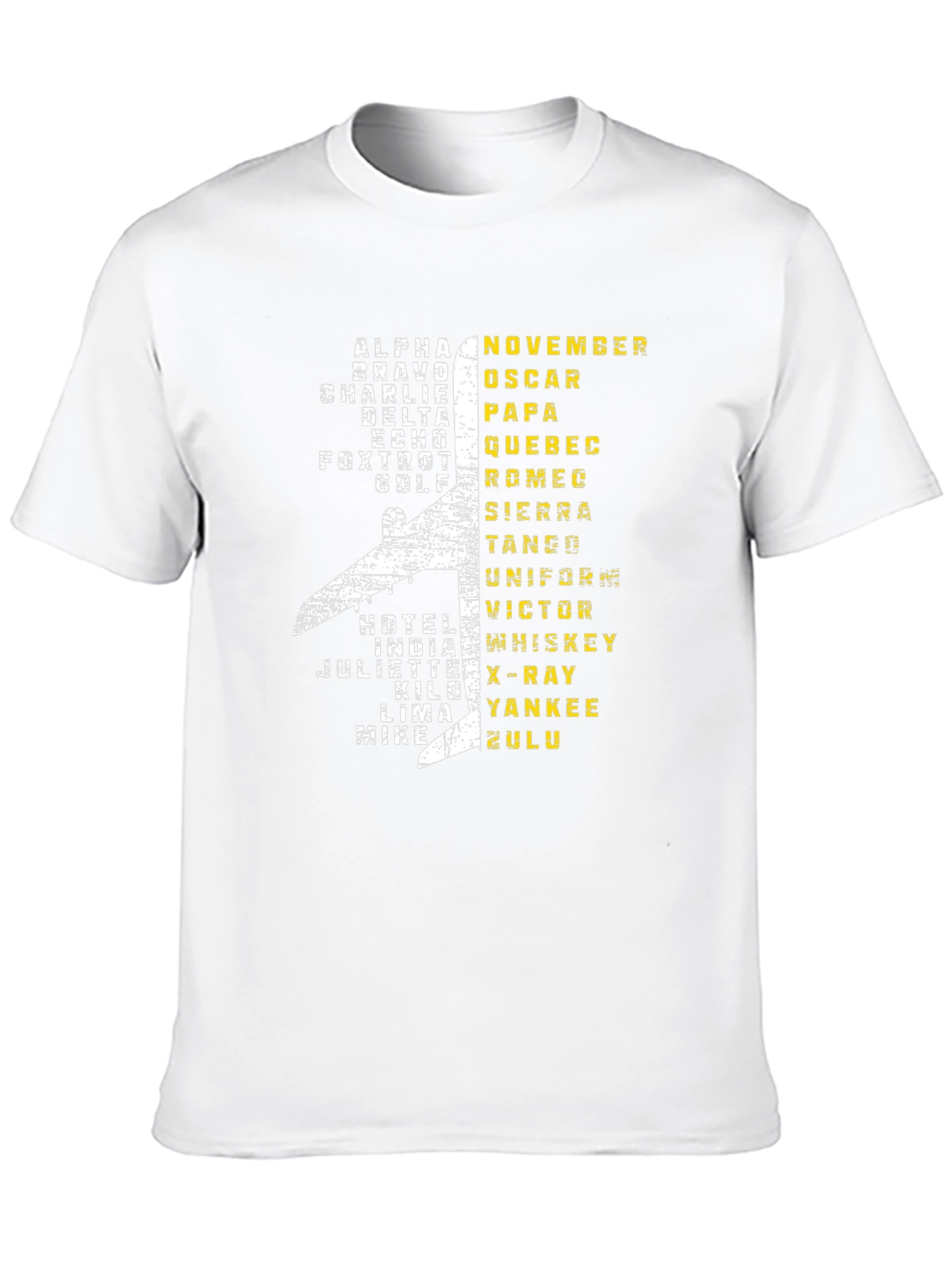 Aviation Alphabet Pilot T-Shirt - Airplane Design