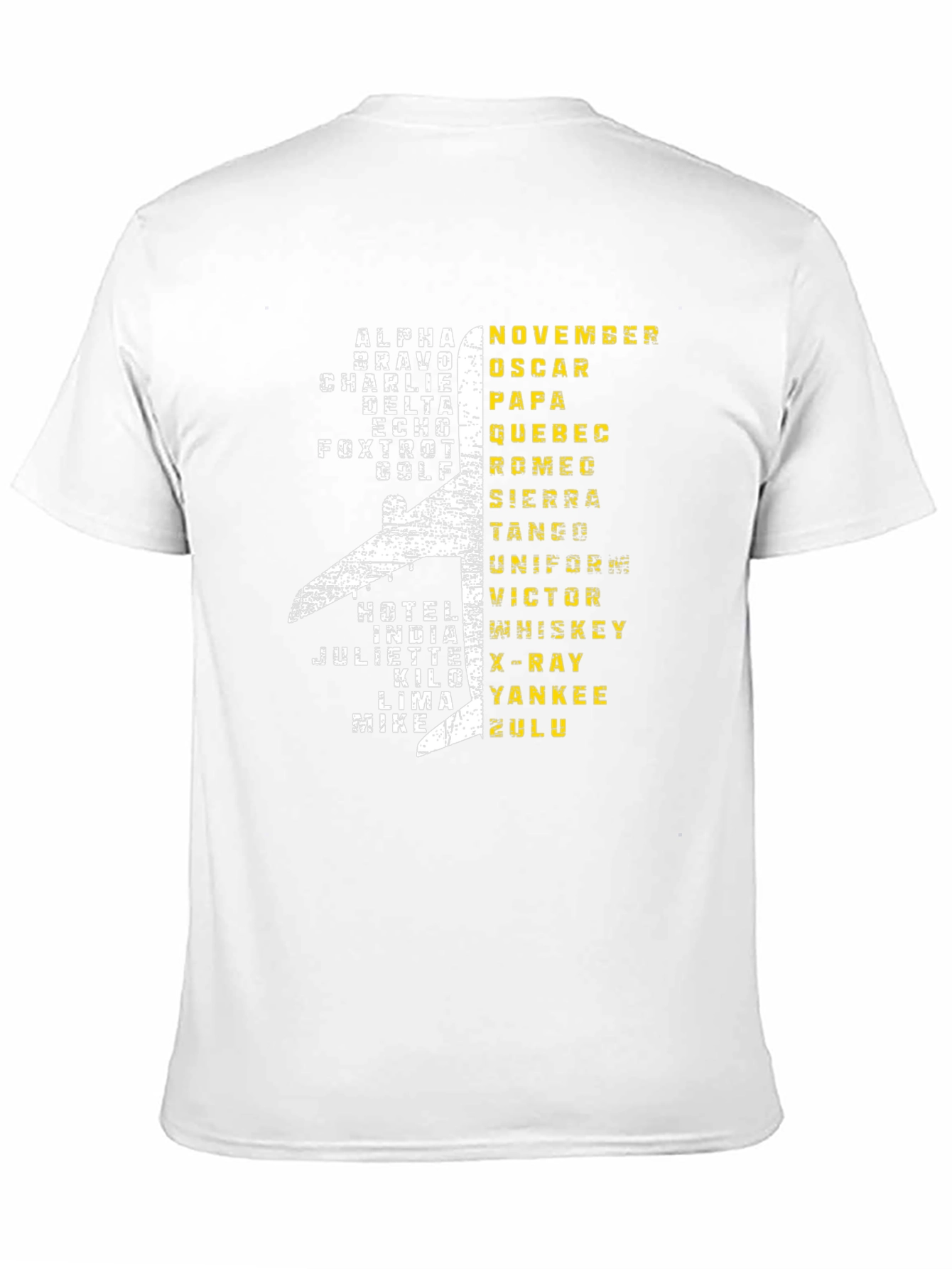 Aviation Alphabet Pilot T-Shirt - Airplane Design