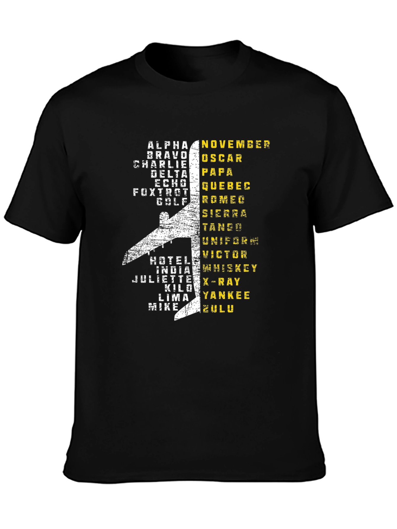 Aviation Alphabet Pilot T-Shirt - Airplane Design