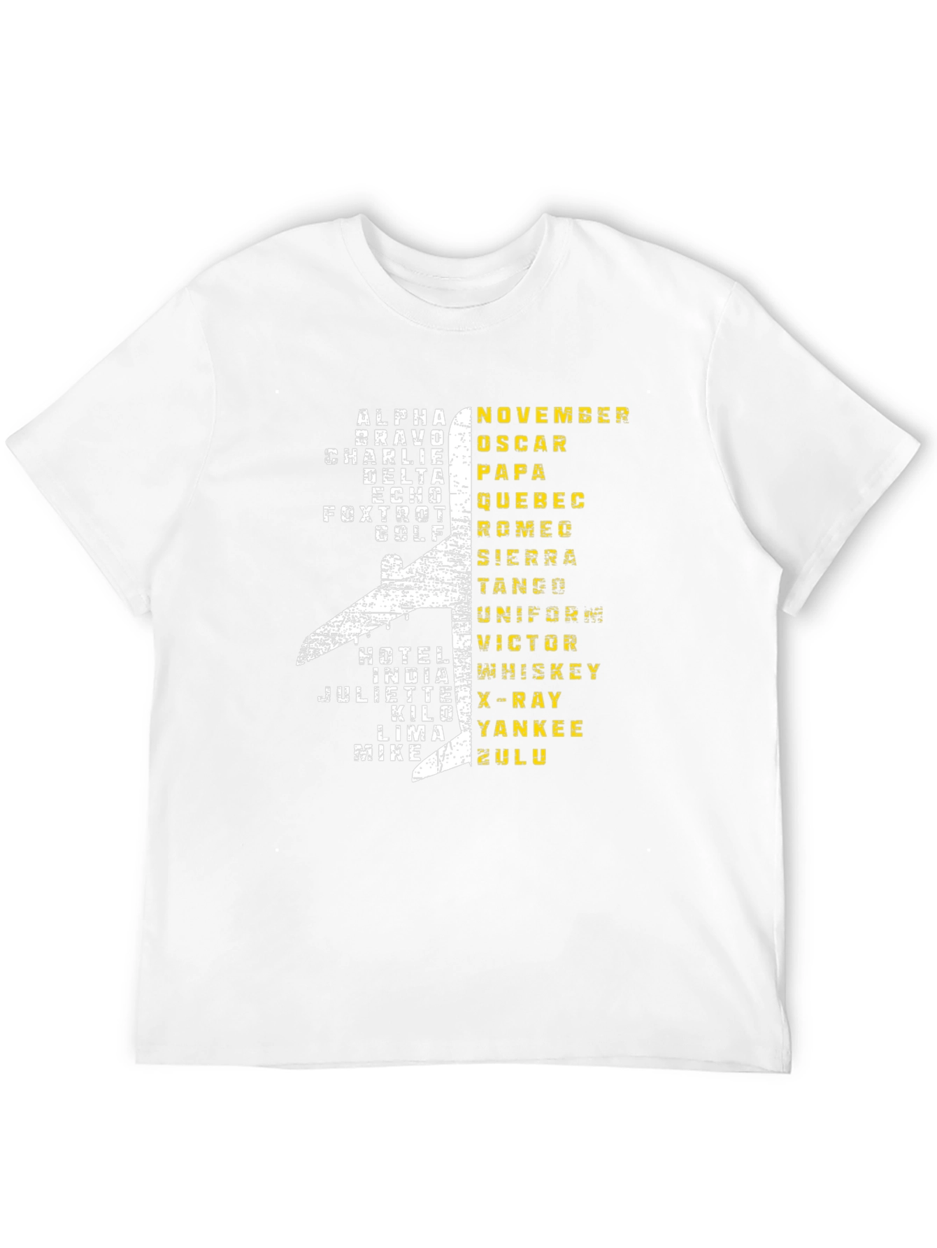 Aviation Alphabet Pilot T-Shirt - Airplane Design