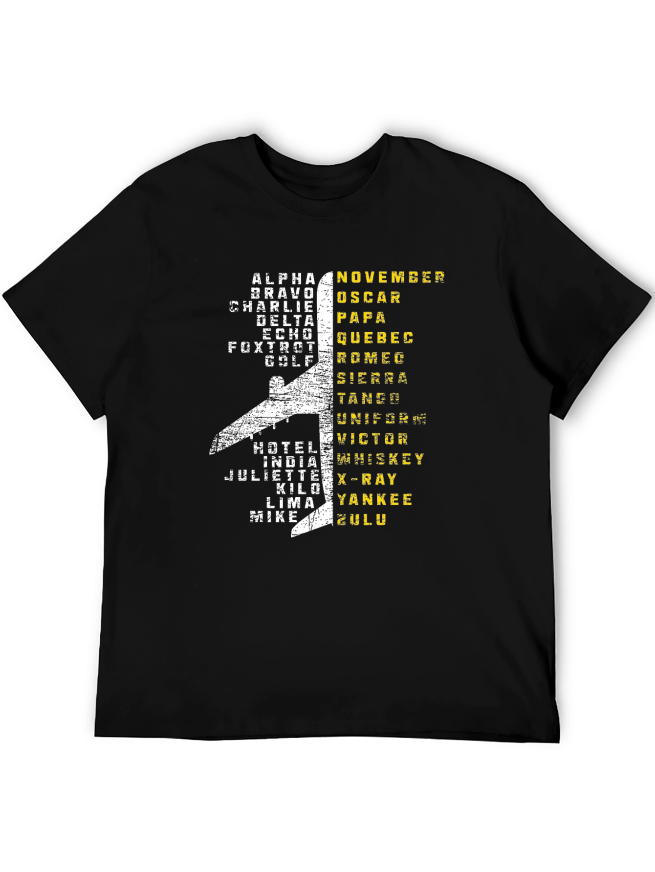 Aviation Alphabet Pilot T-Shirt - Airplane Design