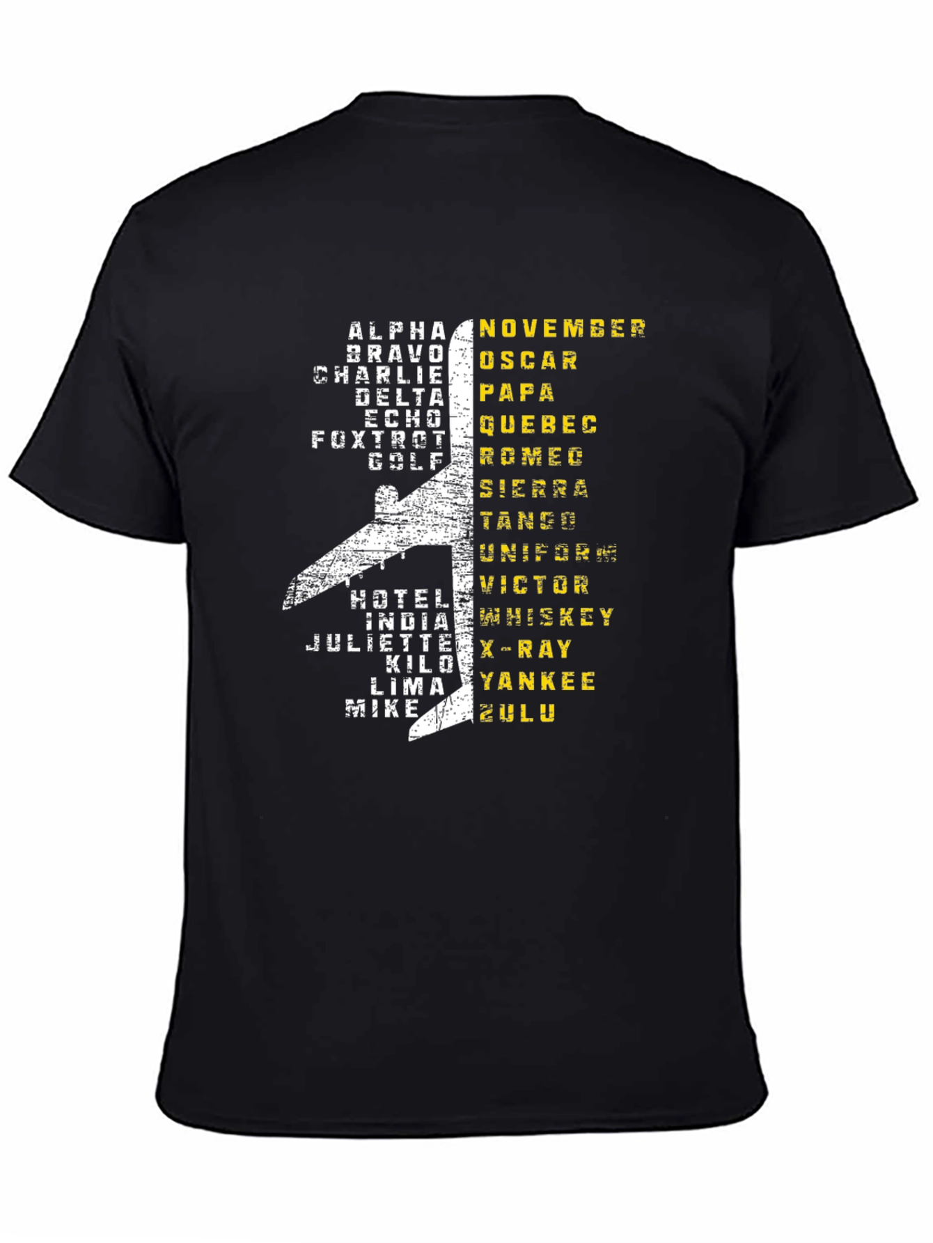 Aviation Alphabet Pilot T-Shirt - Airplane Design