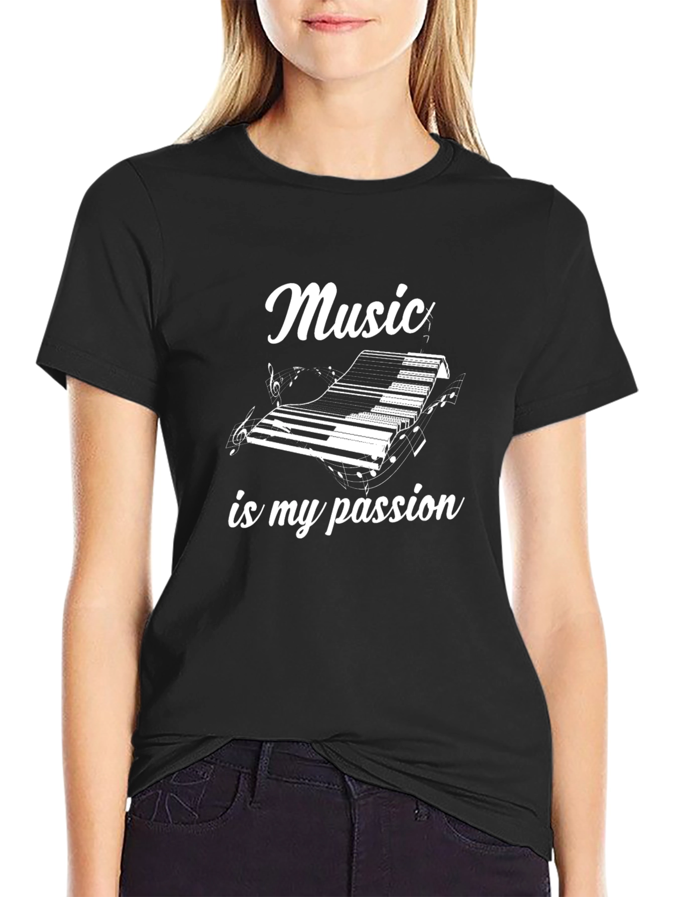 Music is My Passion Piano T-Shirt