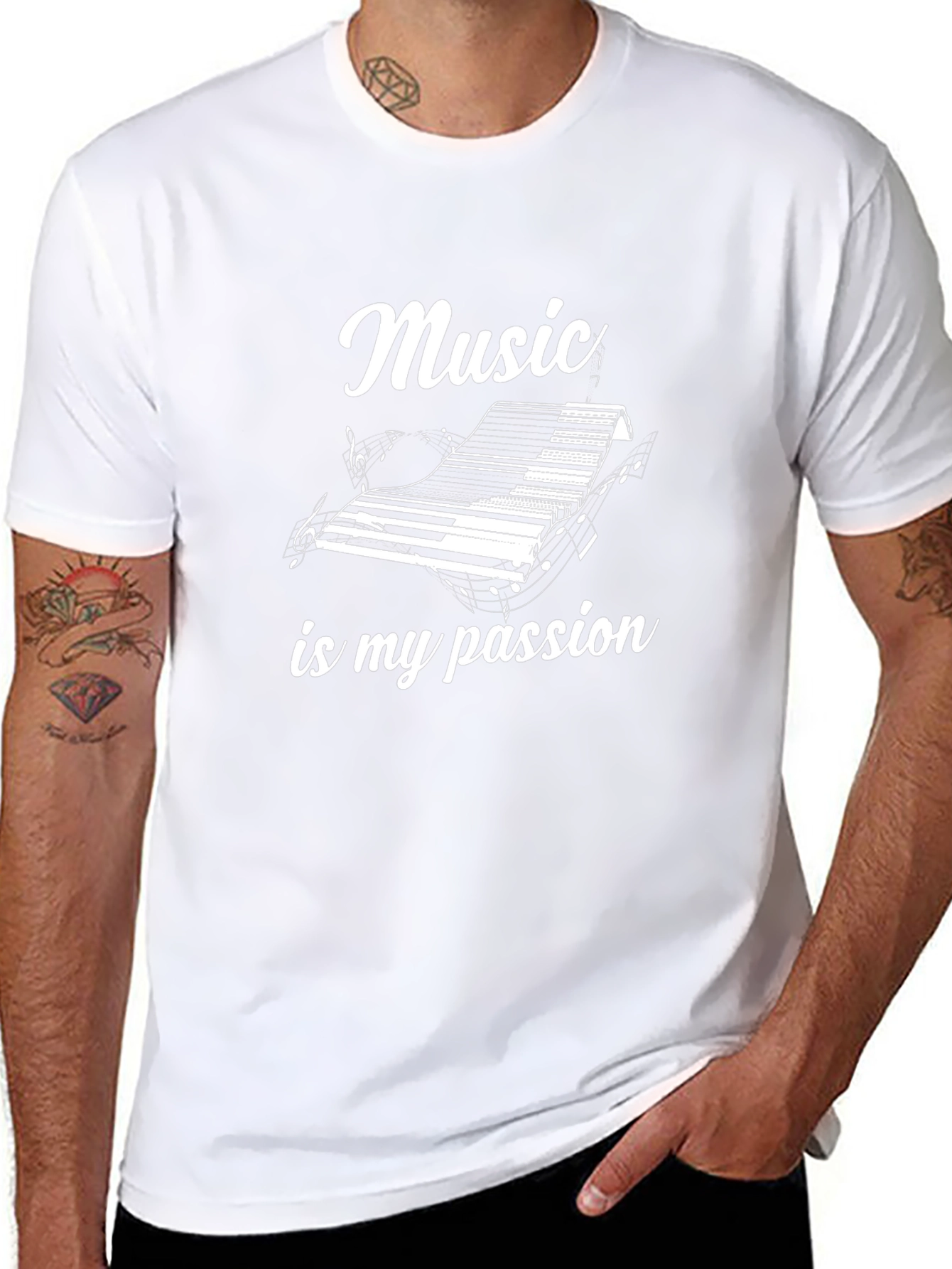 Music is My Passion Piano T-Shirt