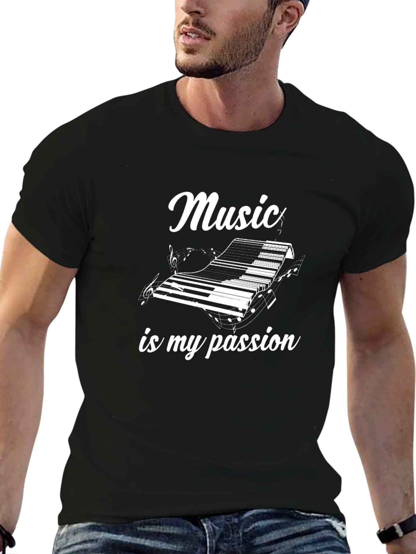 Music is My Passion Piano T-Shirt
