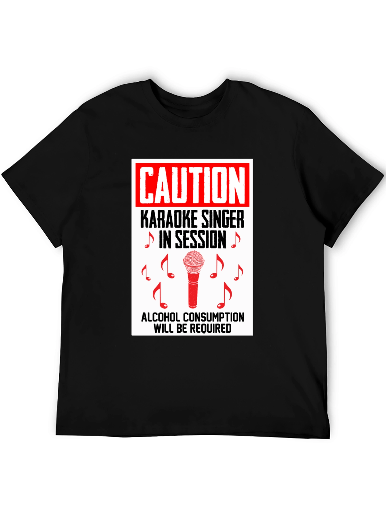 Karaoke Singer Caution T-Shirt