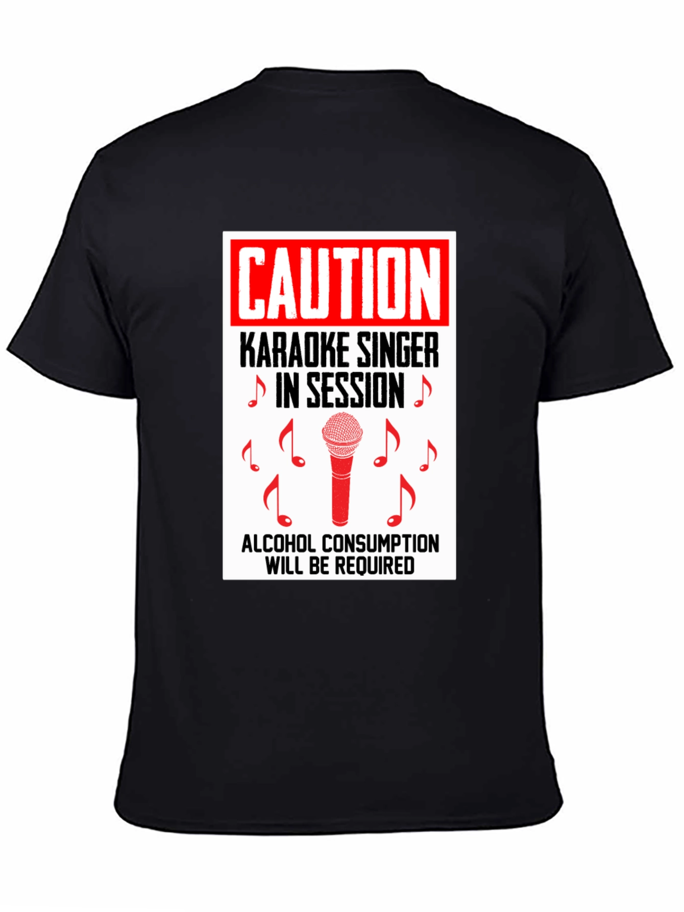Karaoke Singer Caution T-Shirt