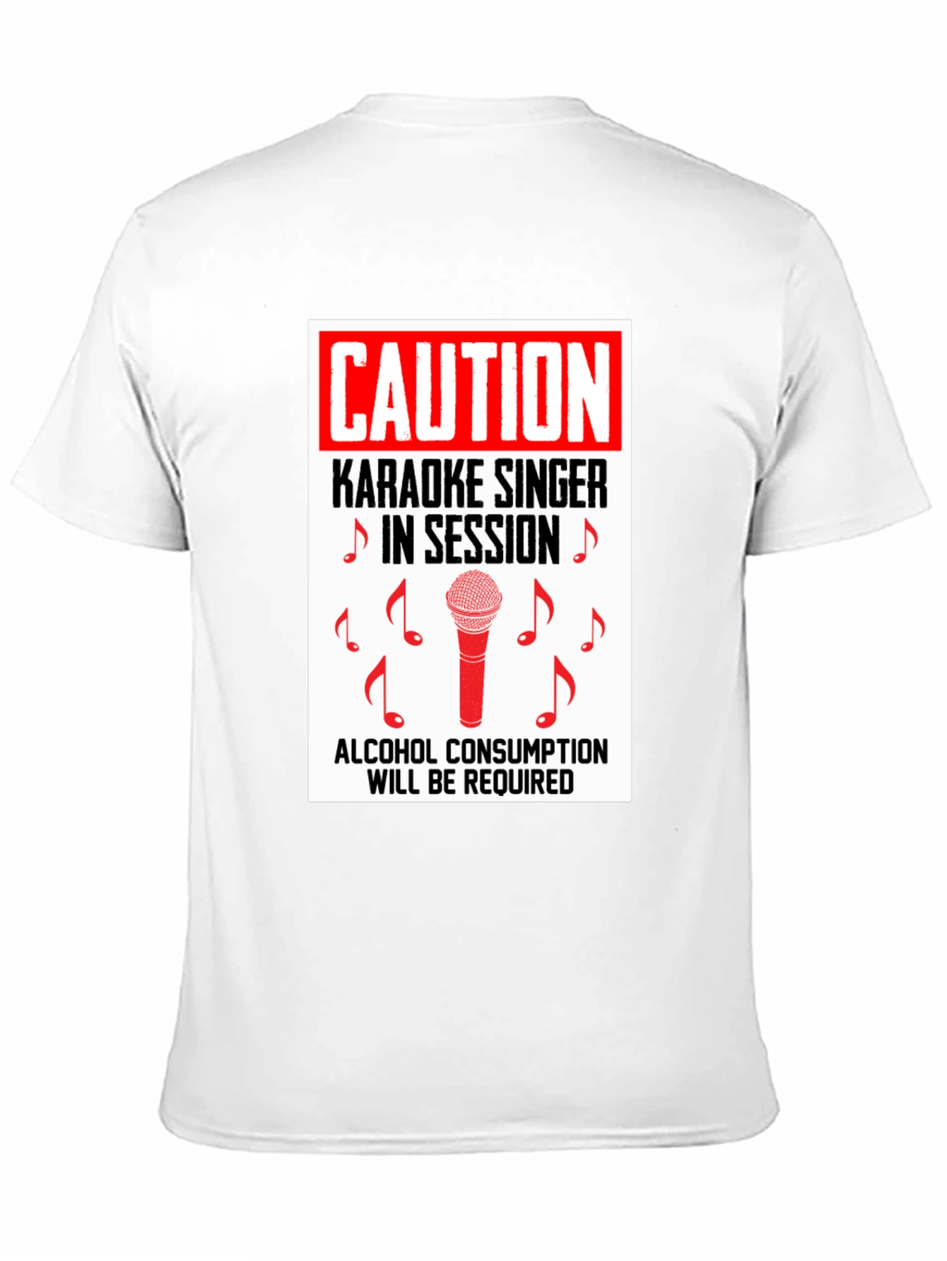 Karaoke Singer Caution T-Shirt
