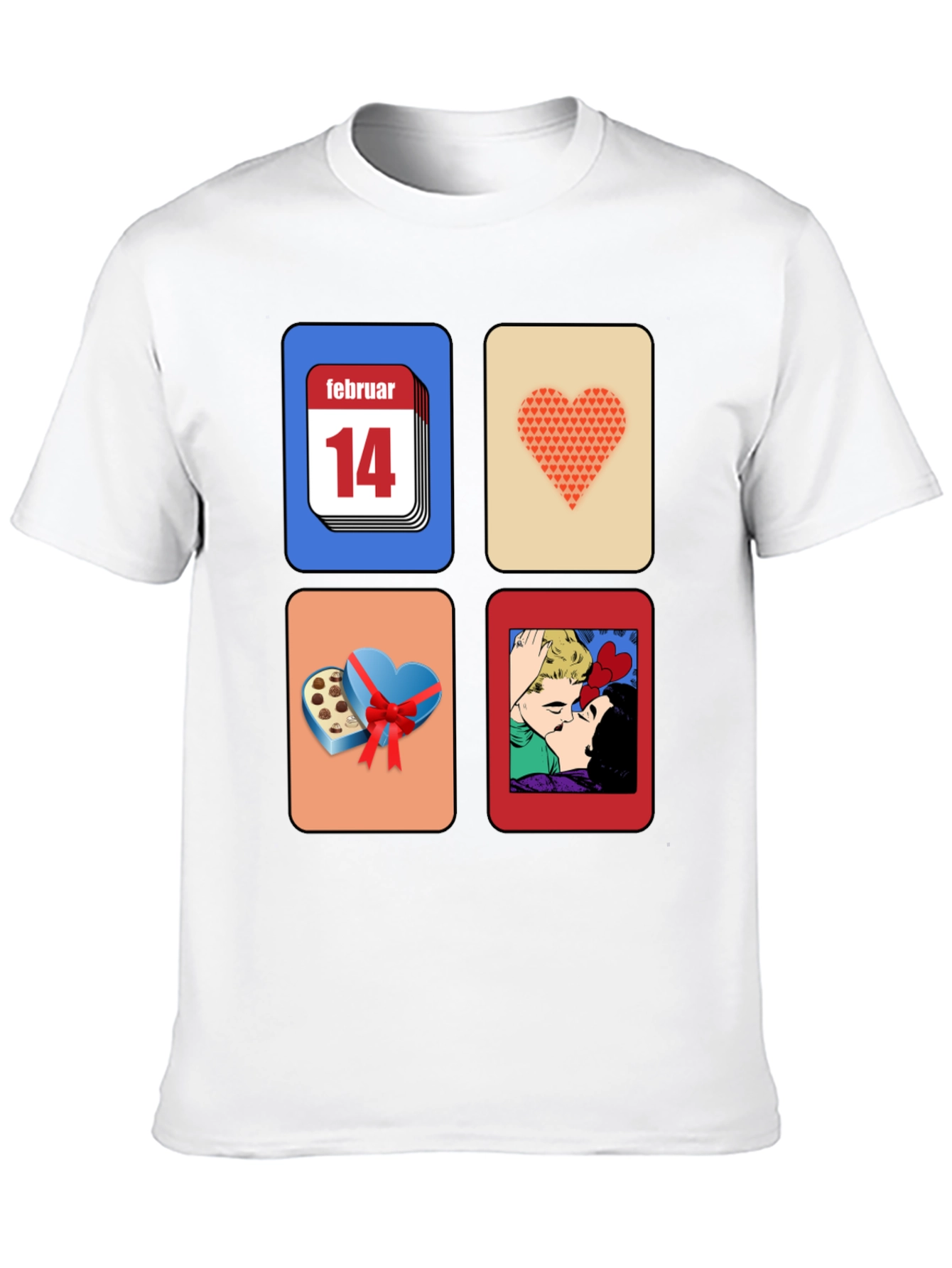Valentines Day Graphic Tee - February 14th Design