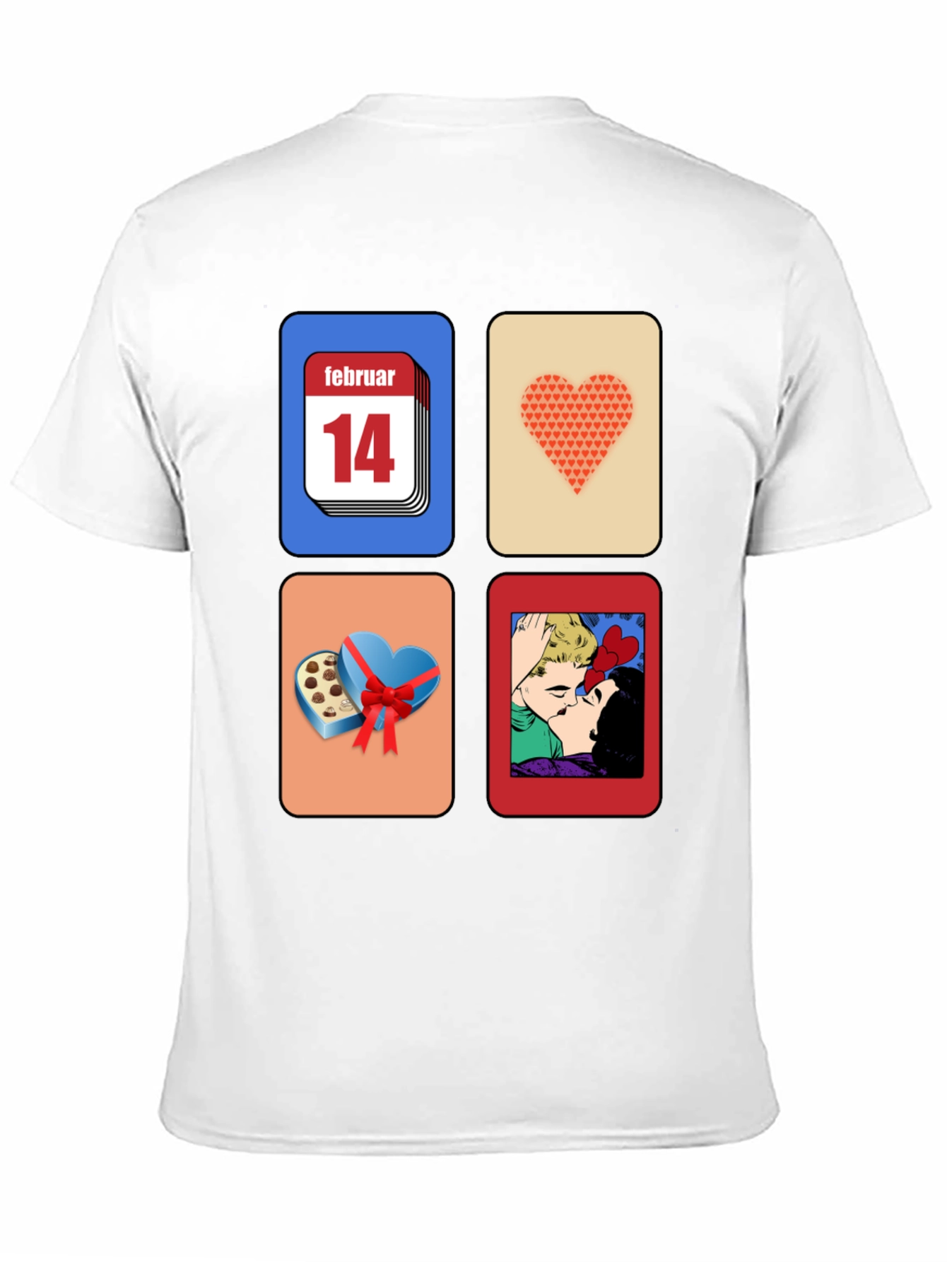 Valentines Day Graphic Tee - February 14th Design