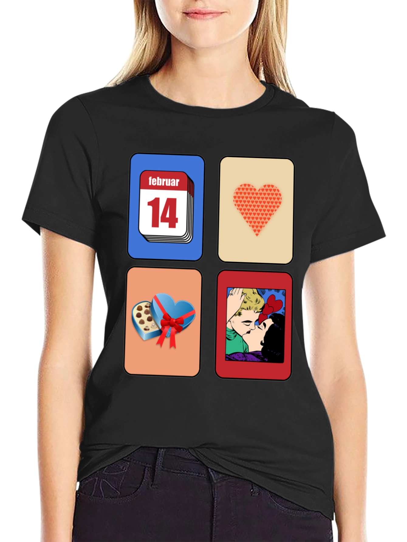 Valentines Day Graphic Tee - February 14th Design