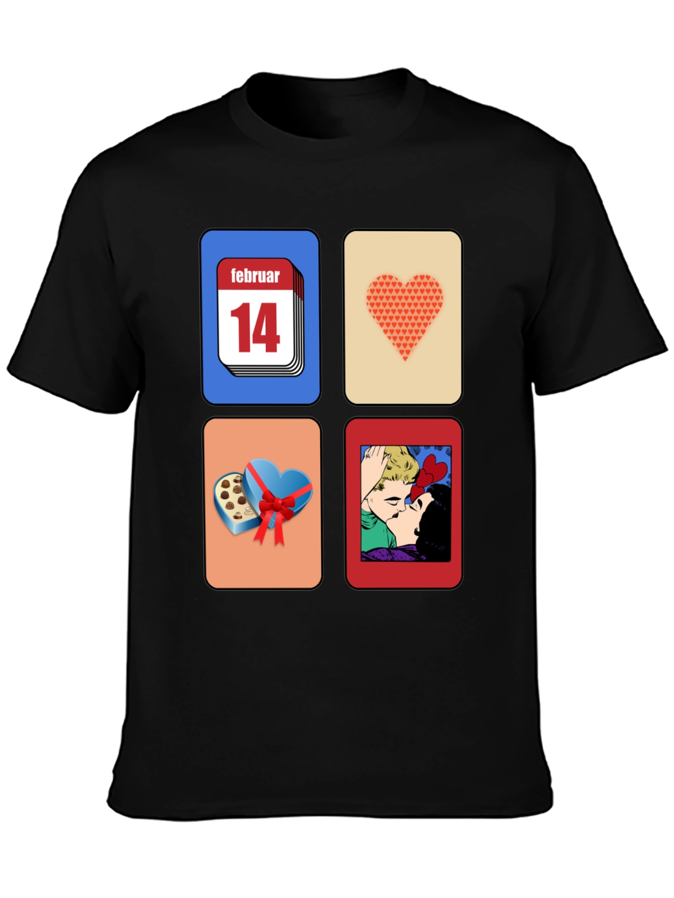 Valentines Day Graphic Tee - February 14th Design