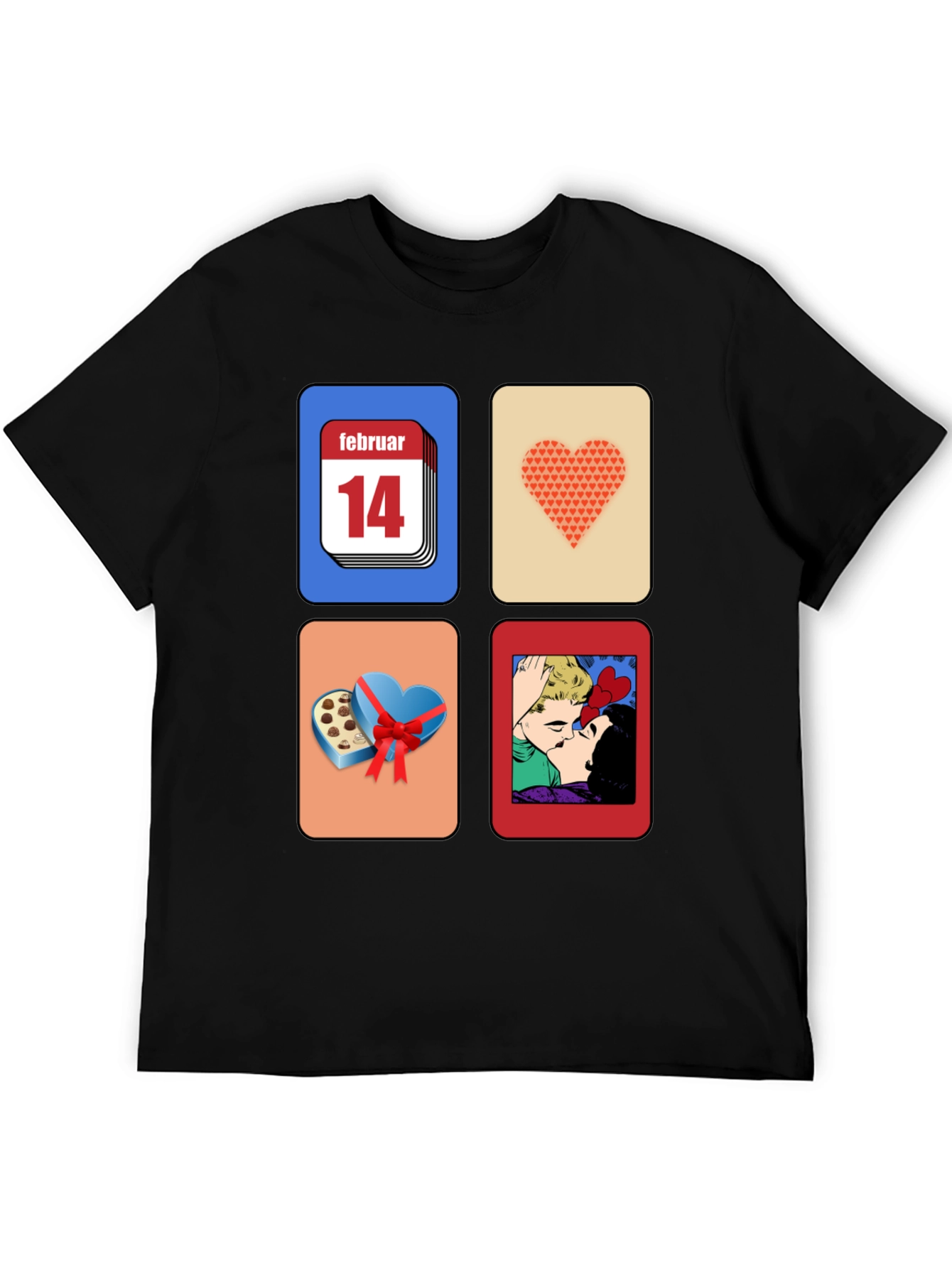 Valentines Day Graphic Tee - February 14th Design