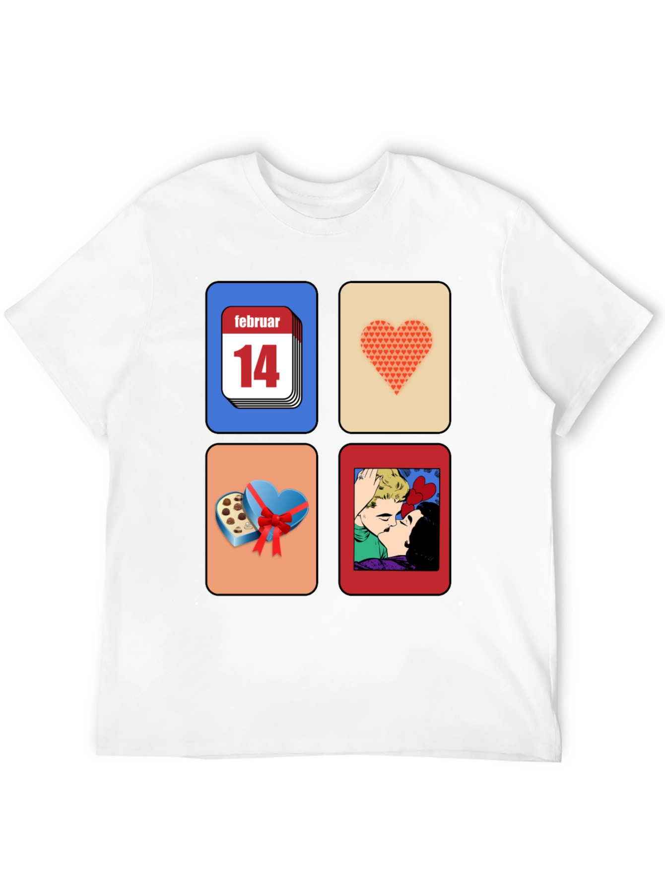 Valentines Day Graphic Tee - February 14th Design