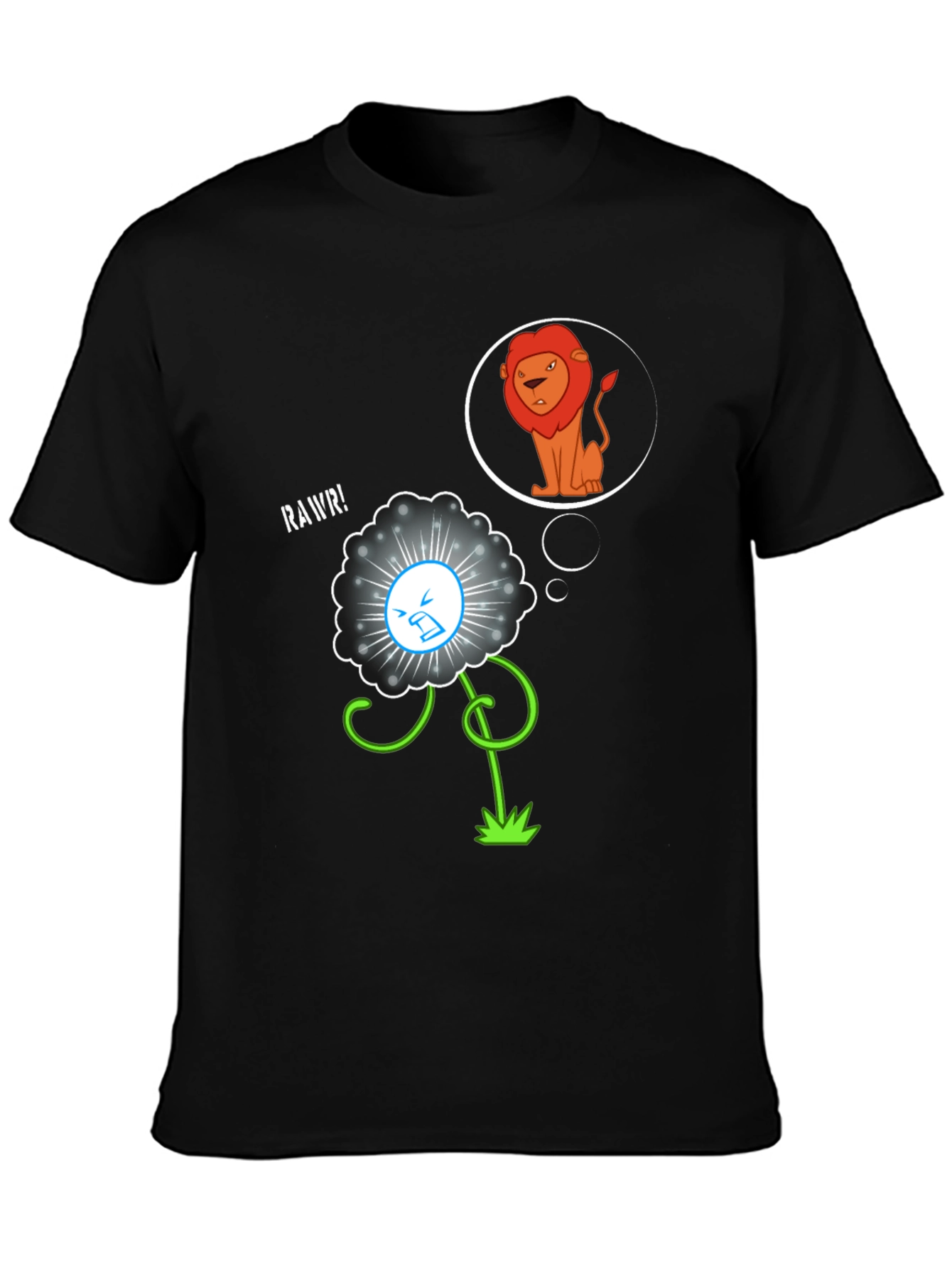 Lion Dream T-Shirt - Black Graphic Tee