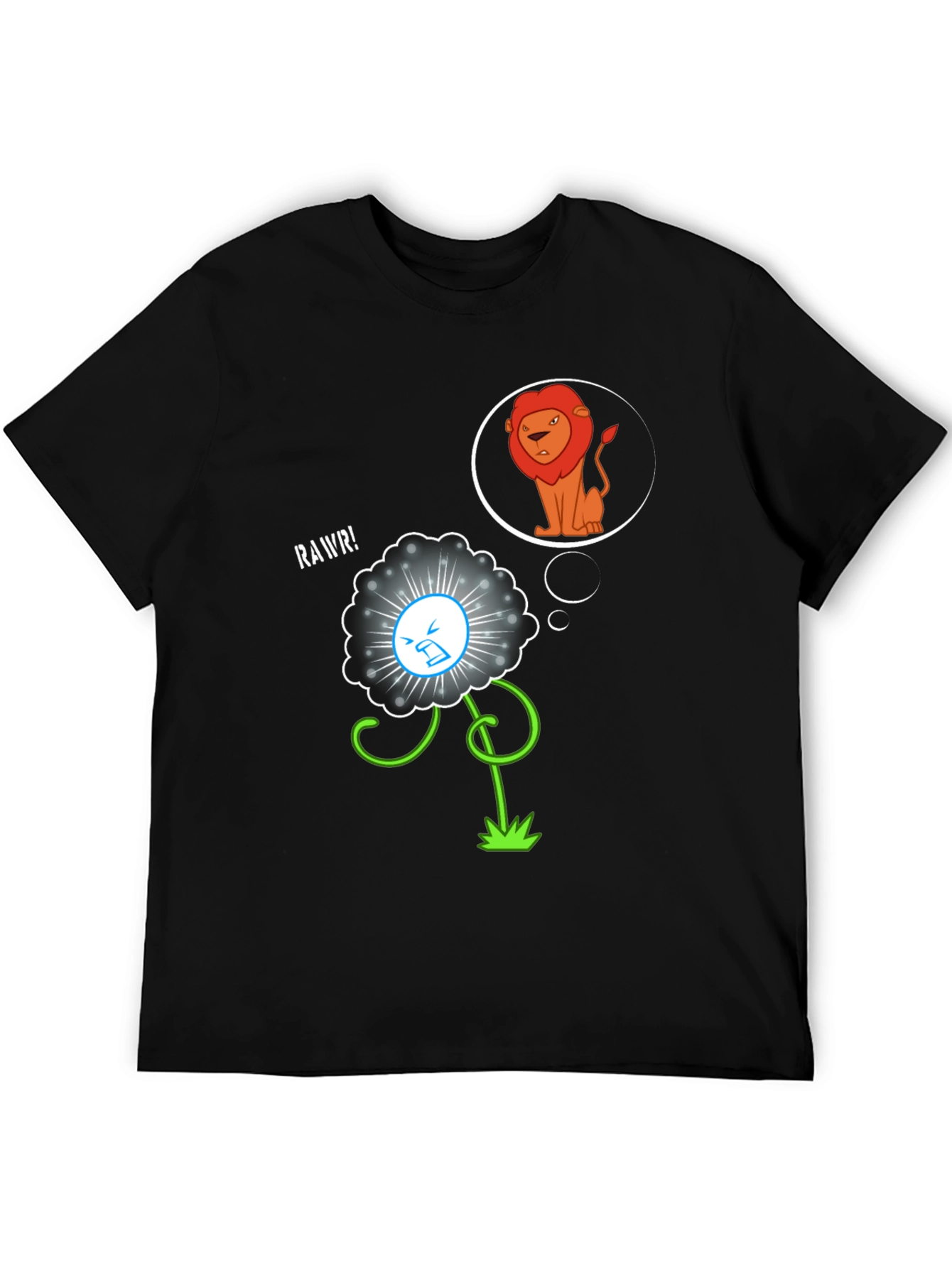 Lion Dream T-Shirt - Black Graphic Tee