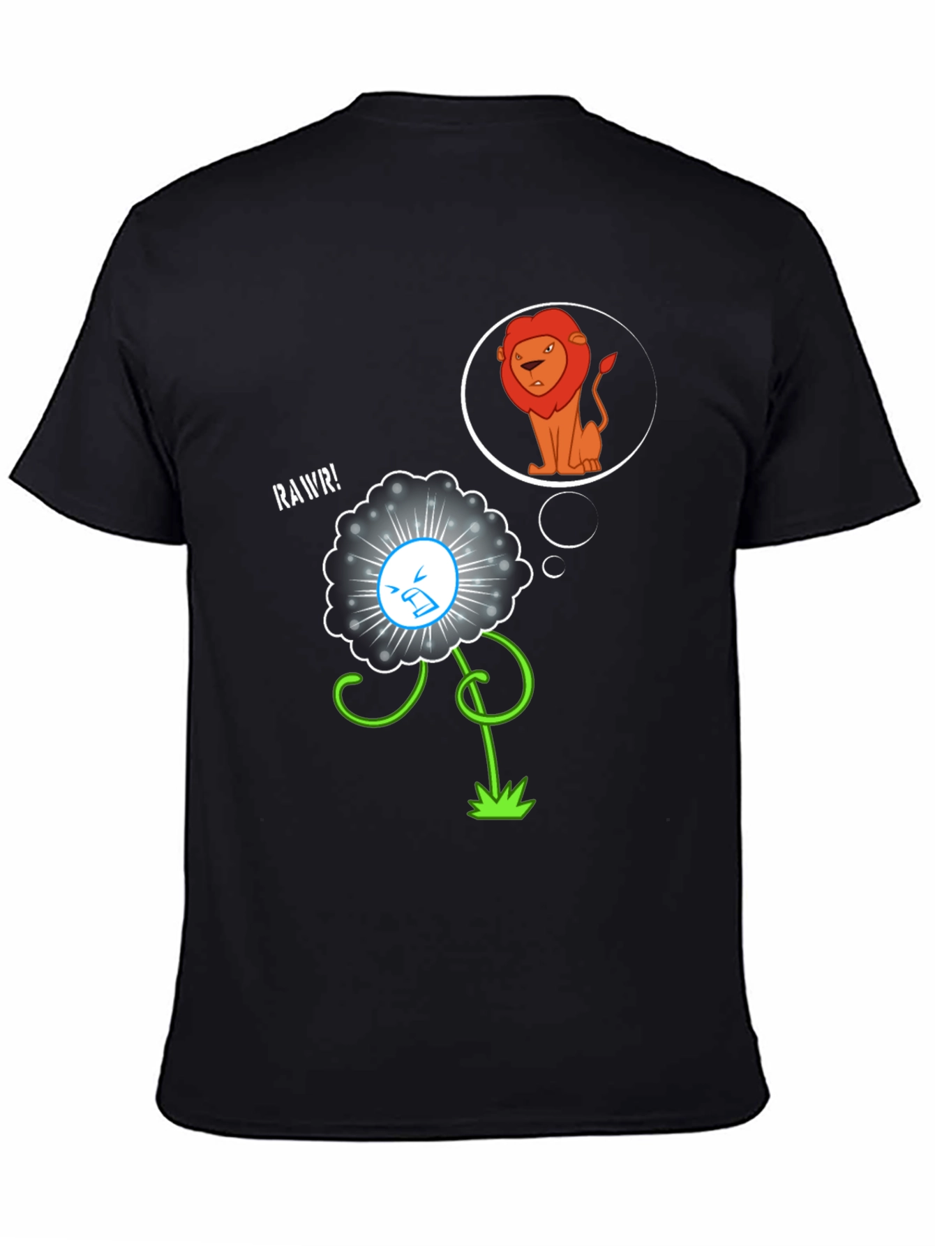 Lion Dream T-Shirt - Black Graphic Tee