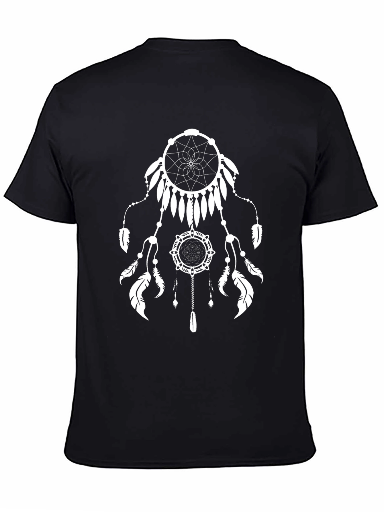 Dreamcatcher Graphic Tee - Black Cotton Comfort