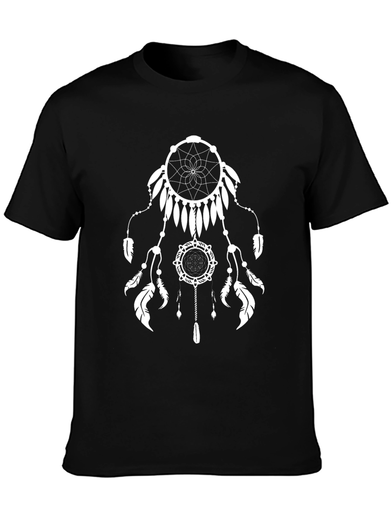 Dreamcatcher Graphic Tee - Black Cotton Comfort
