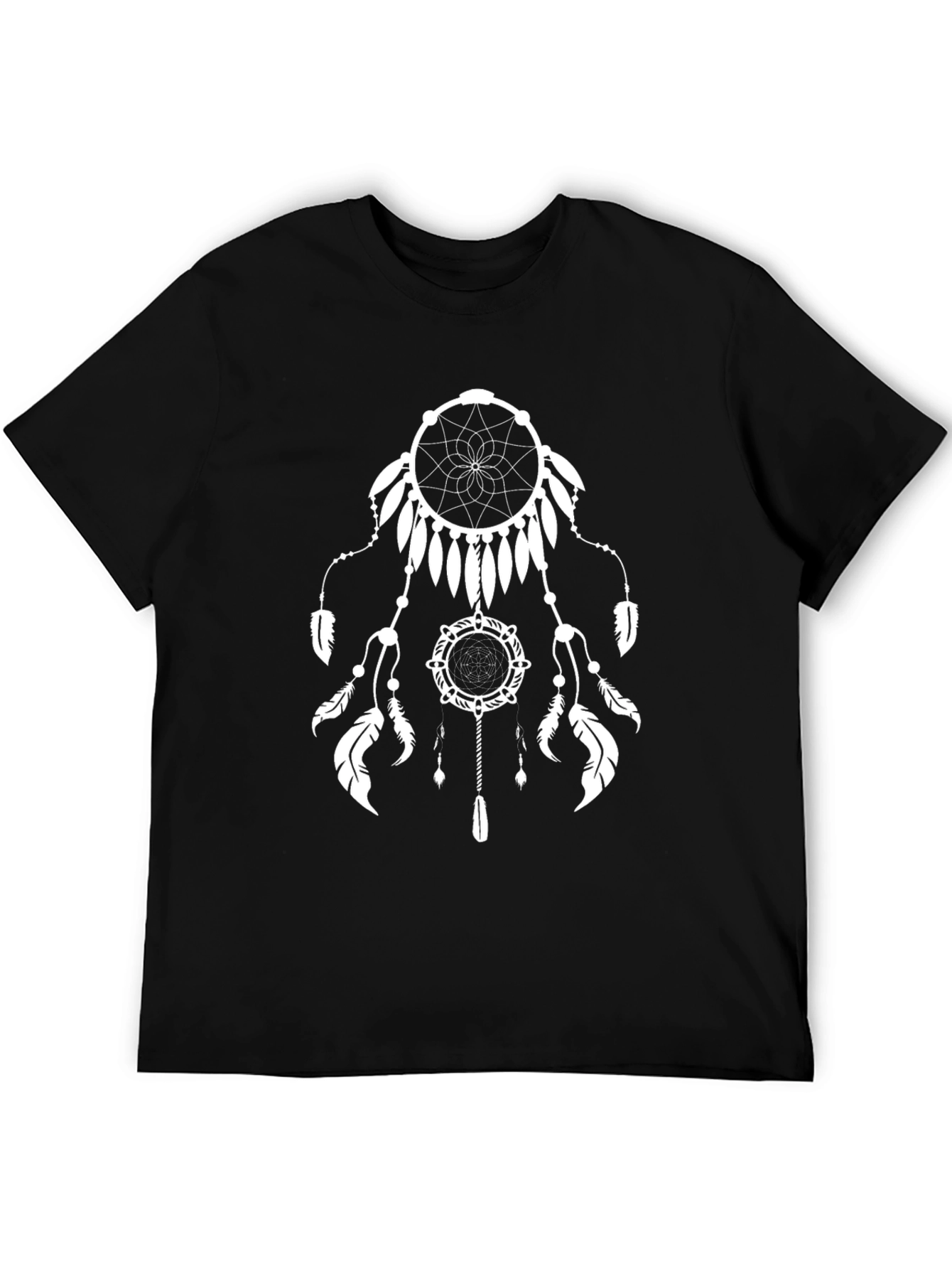 Dreamcatcher Graphic Tee - Black Cotton Comfort