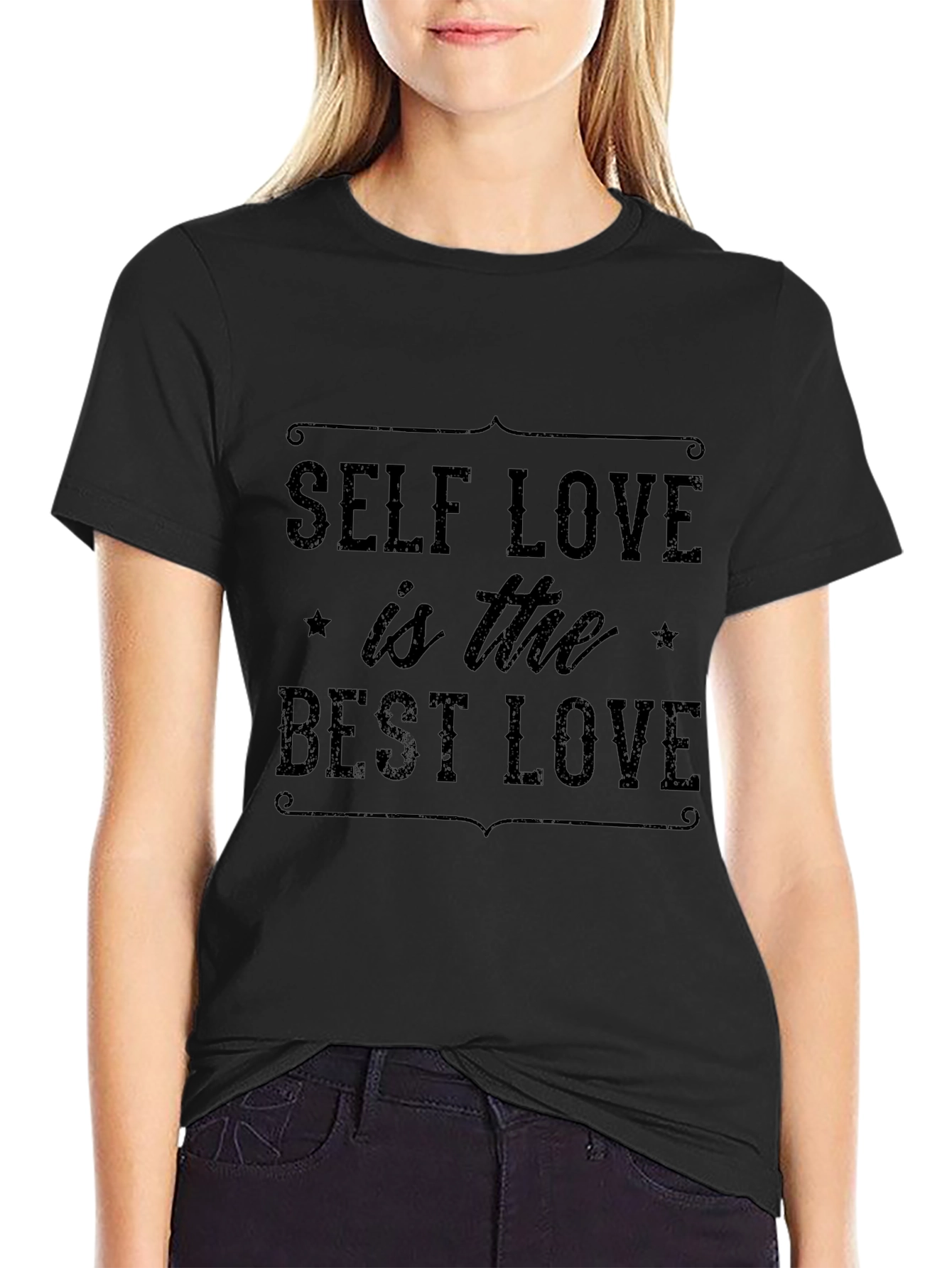 Self Love is the Best Love T-Shirt Black
