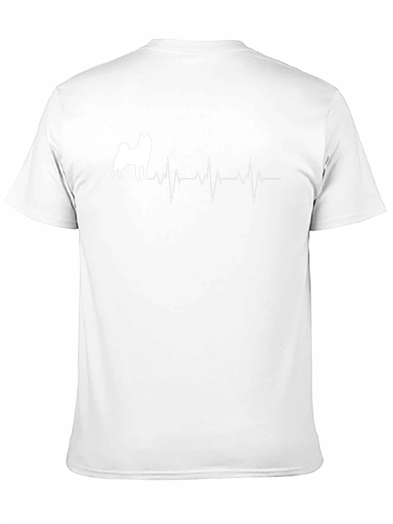 Dog Heartbeat T-Shirt - Unisex Black Tee