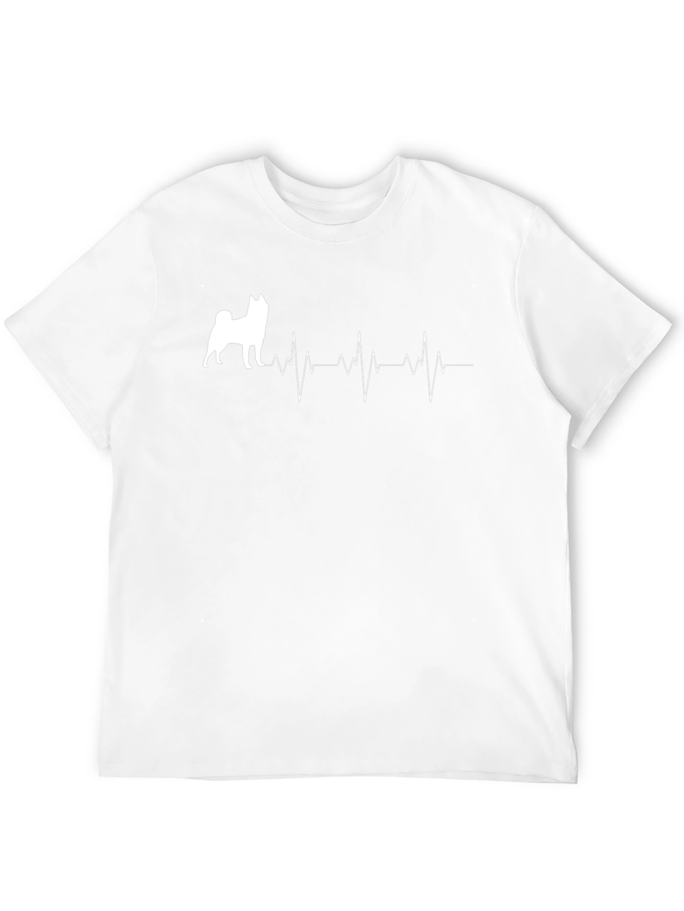 Dog Heartbeat T-Shirt - Unisex Black Tee