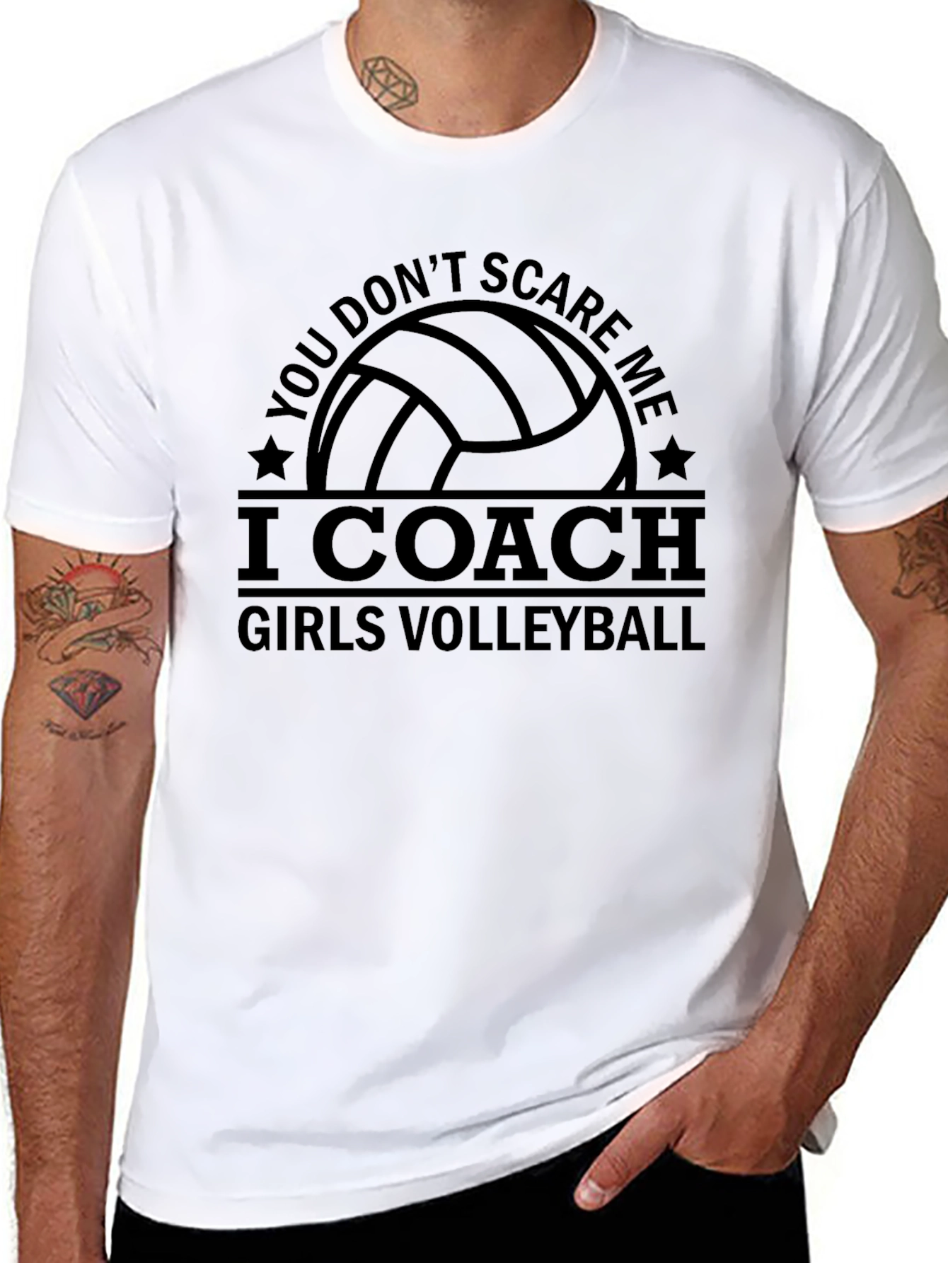 Volleyball Coach Graphic T-Shirt