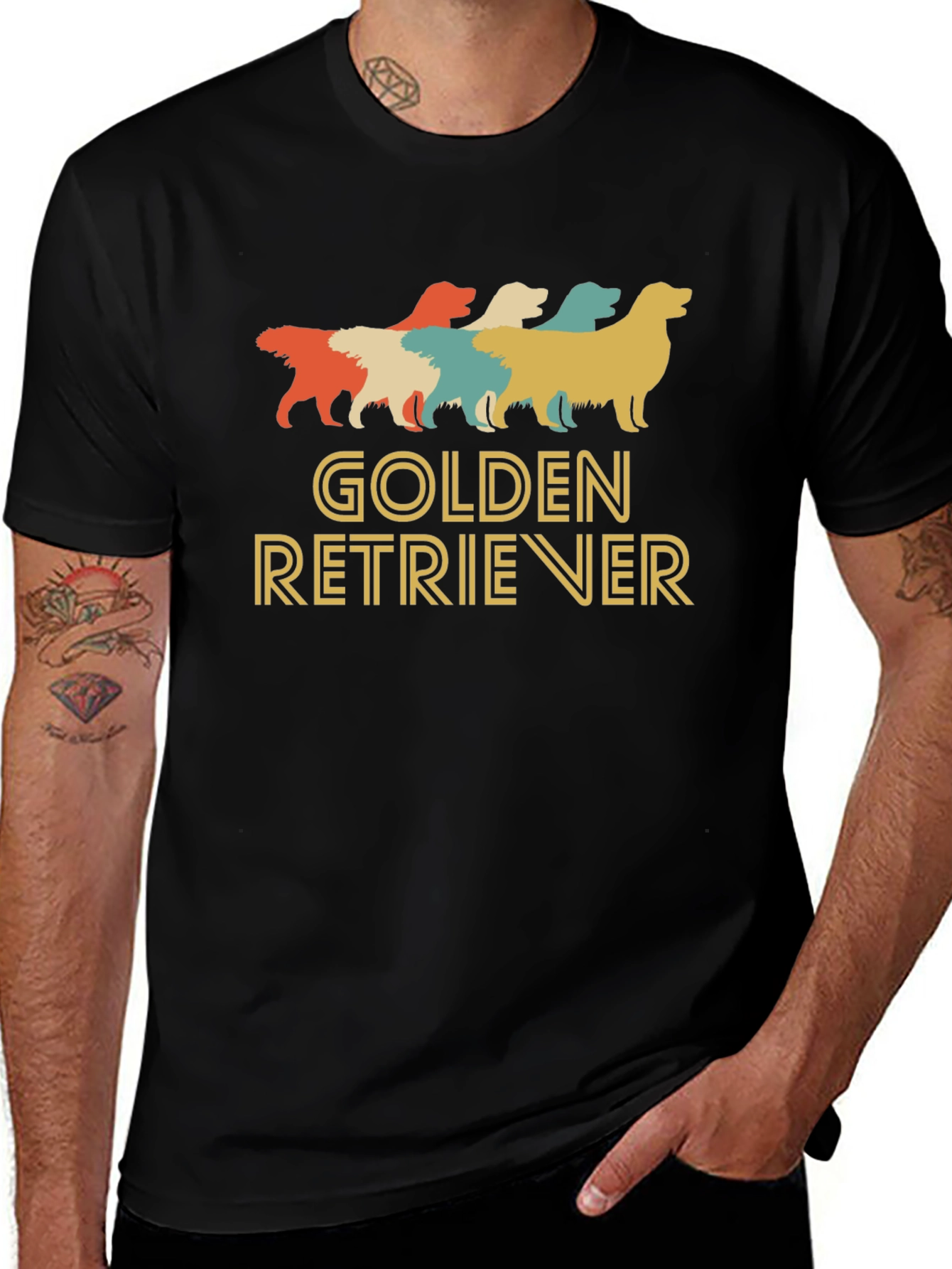 Retro Golden Retriever T-Shirt
