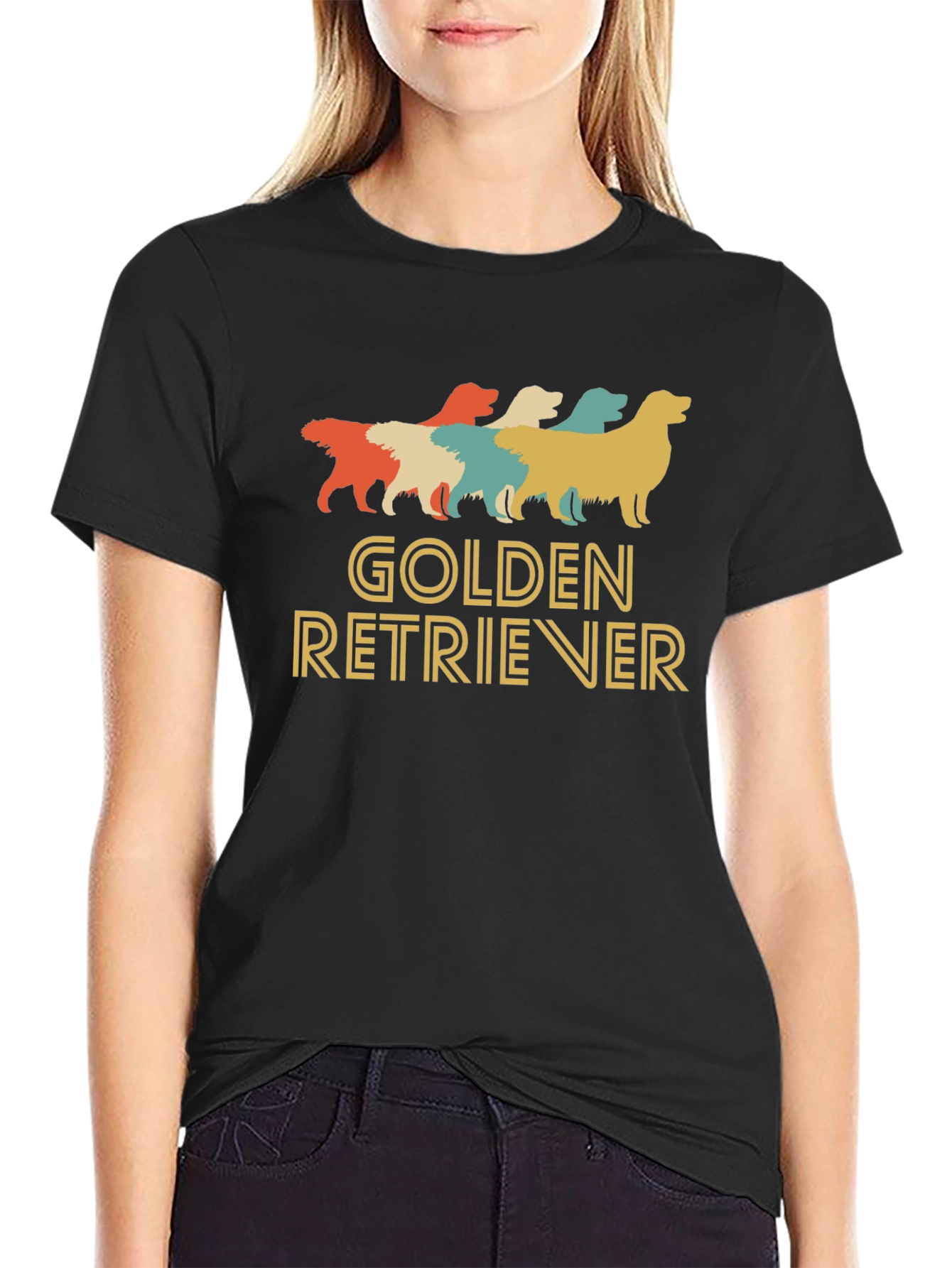Retro Golden Retriever T-Shirt
