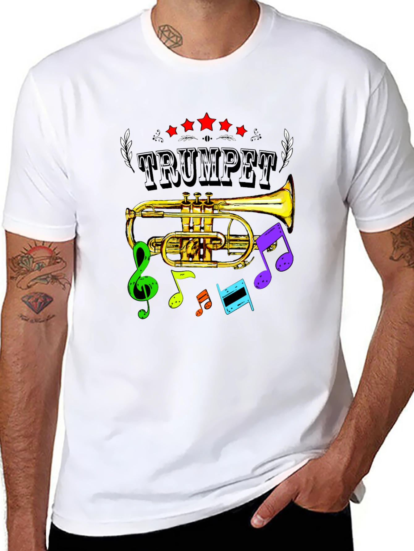 Trumpet Music Tee - Musicians Delight
