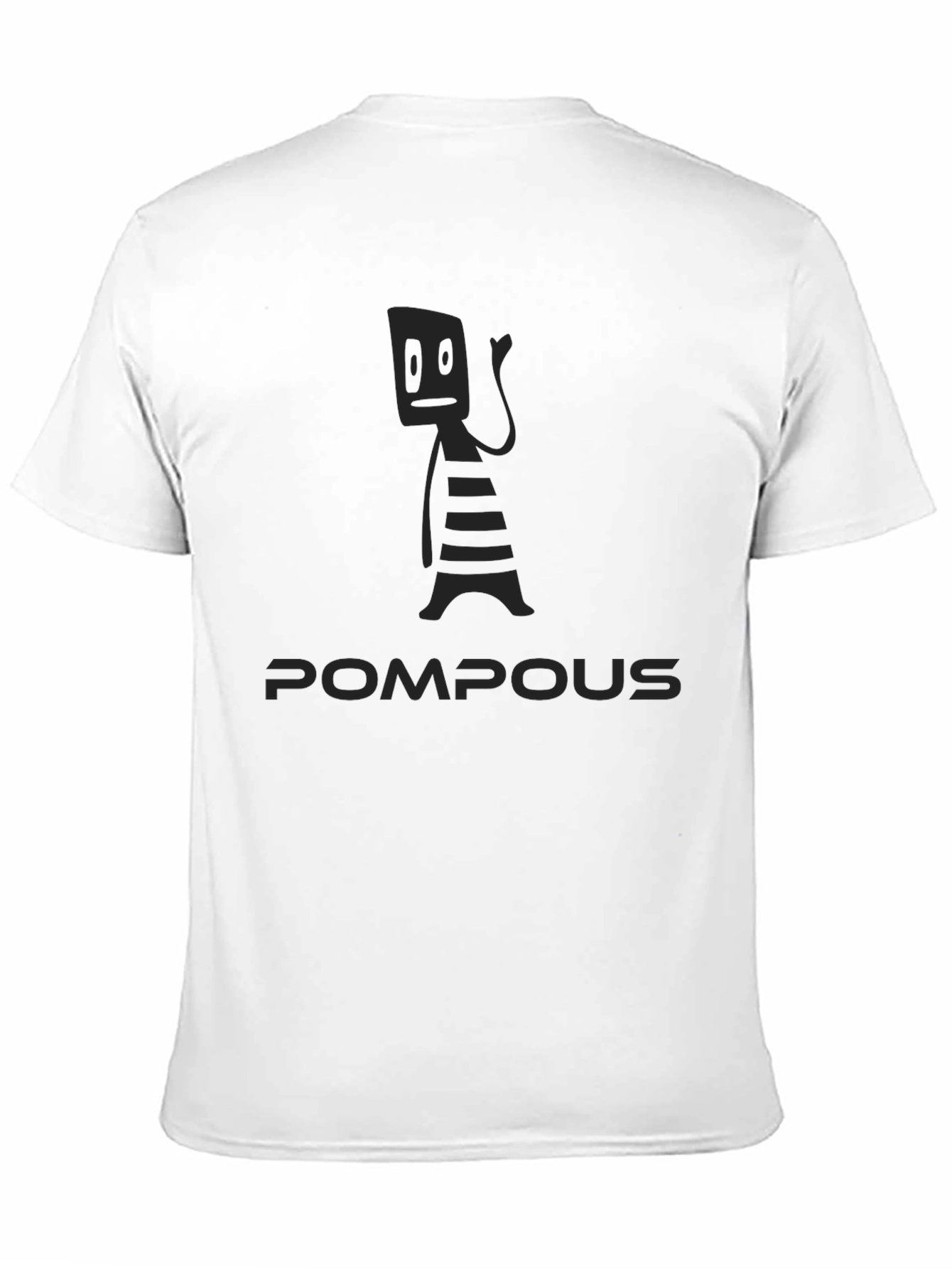 Pompous Graphic T-Shirt - Black Crew Neck Tee