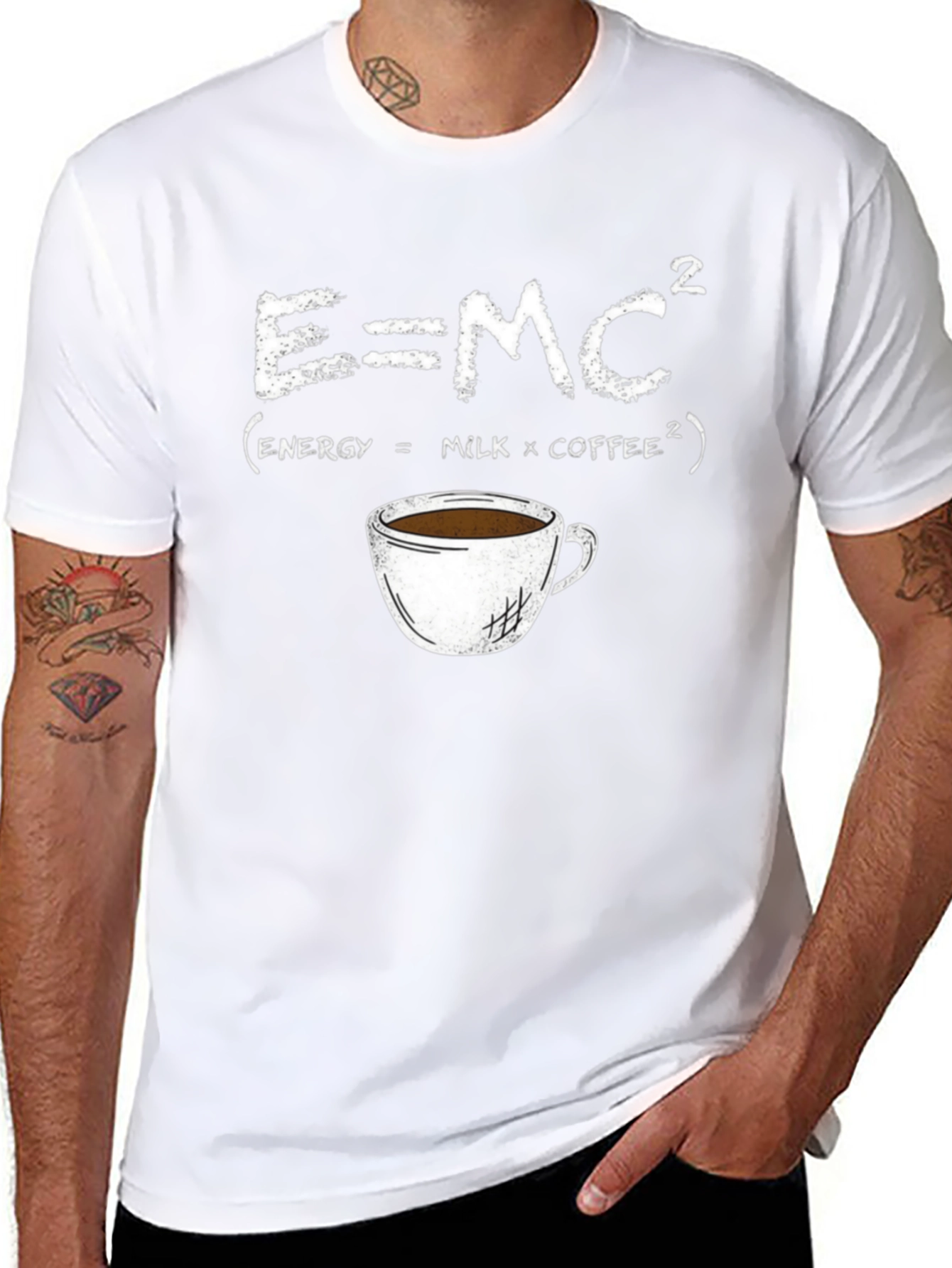 E=MC² Coffee T-Shirt - Funny Science Tee