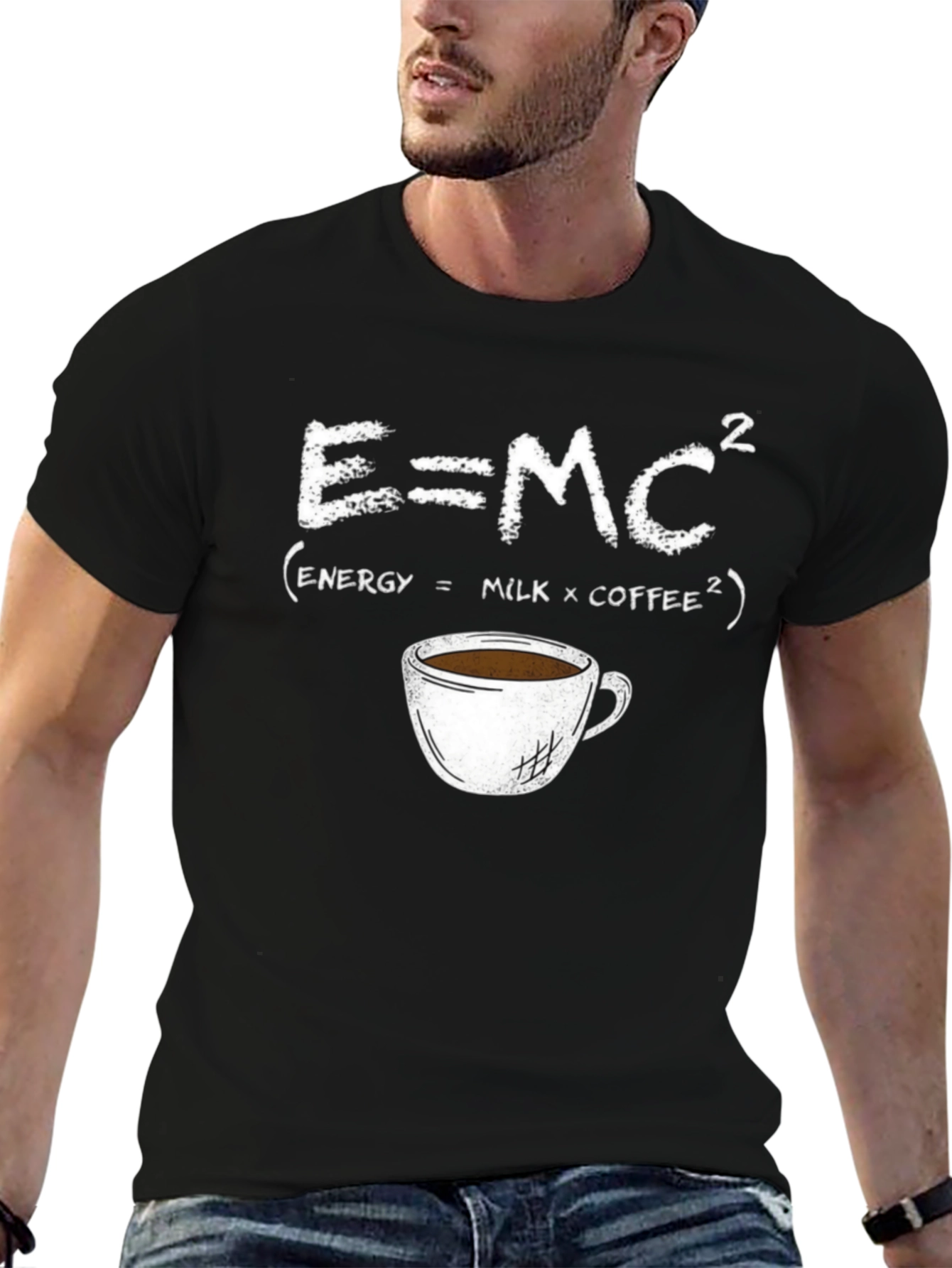 E=MC² Coffee T-Shirt - Funny Science Tee