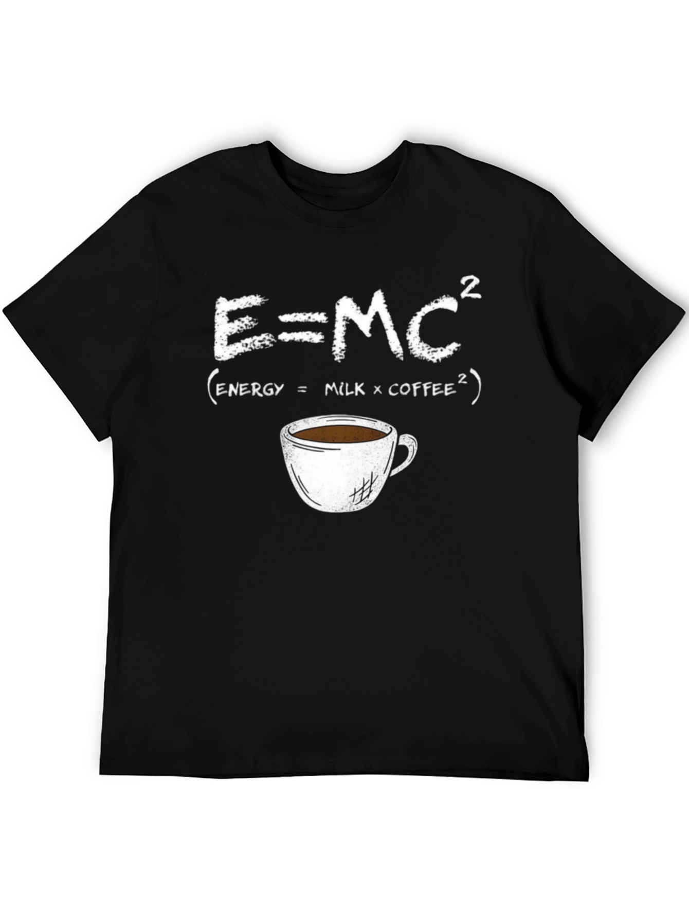 E=MC² Coffee T-Shirt - Funny Science Tee
