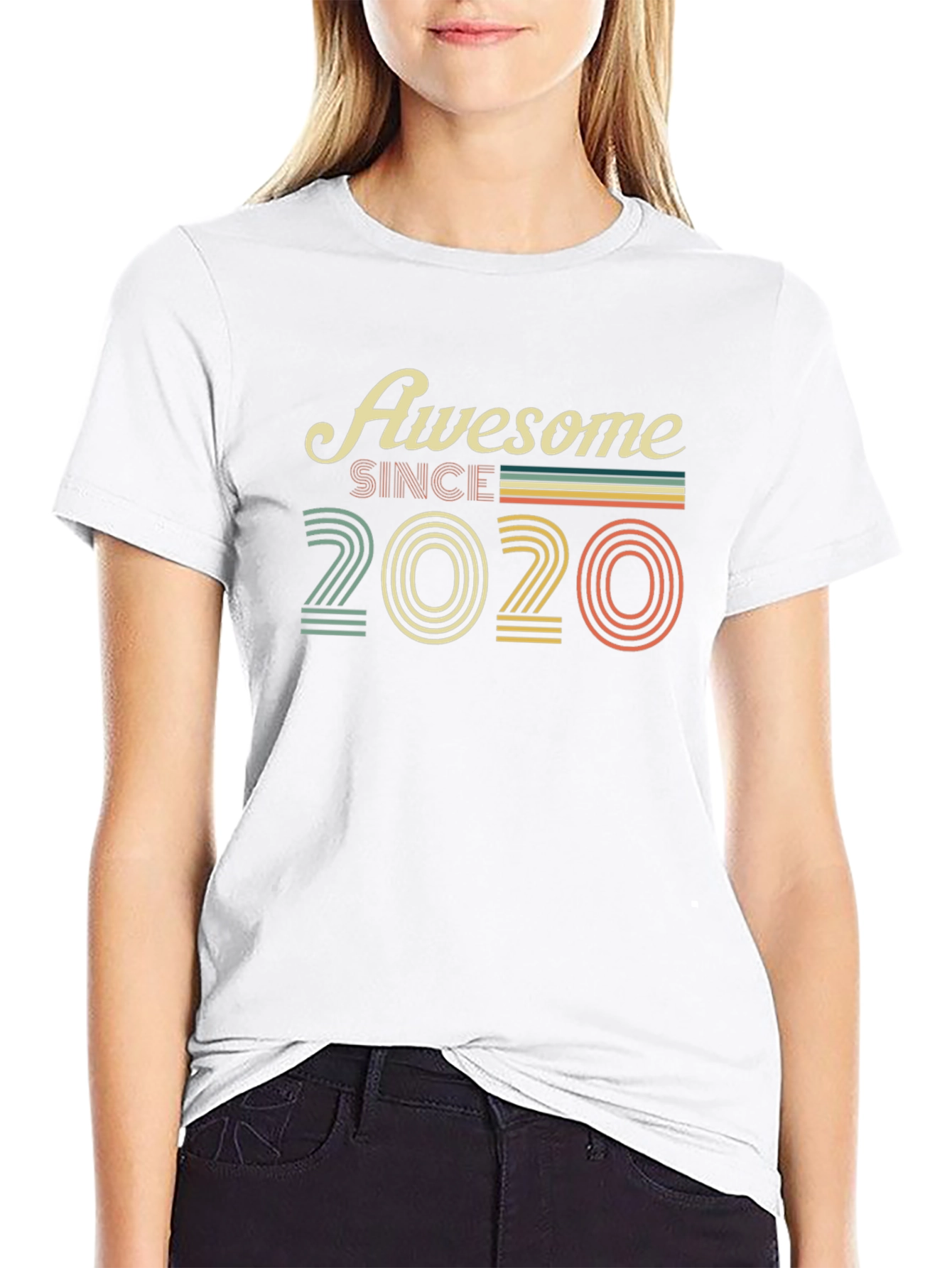 Awesome Since 2020 Black T-Shirt