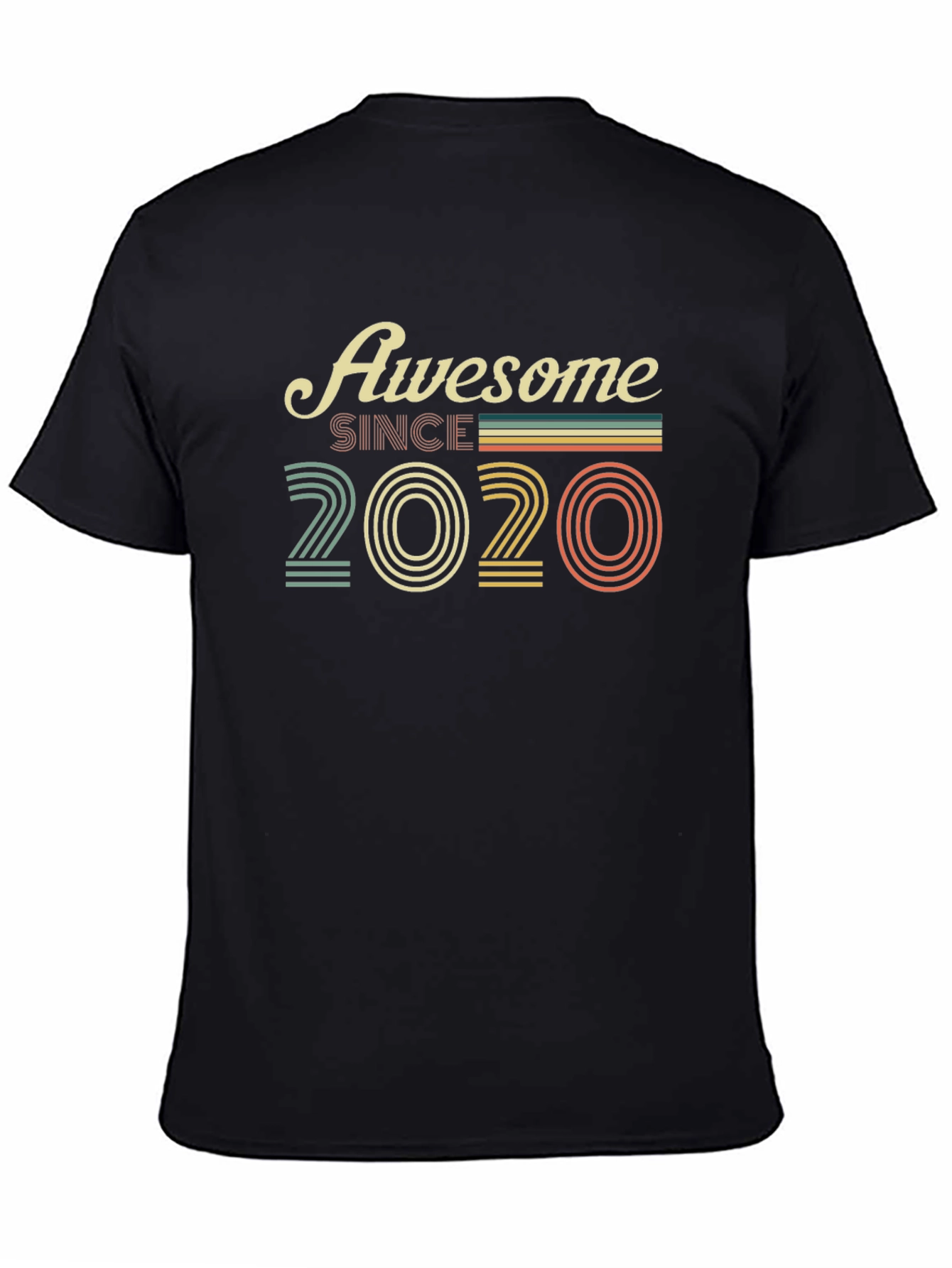 Awesome Since 2020 Black T-Shirt