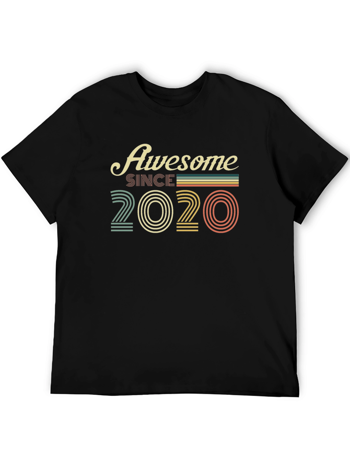 Awesome Since 2020 Black T-Shirt