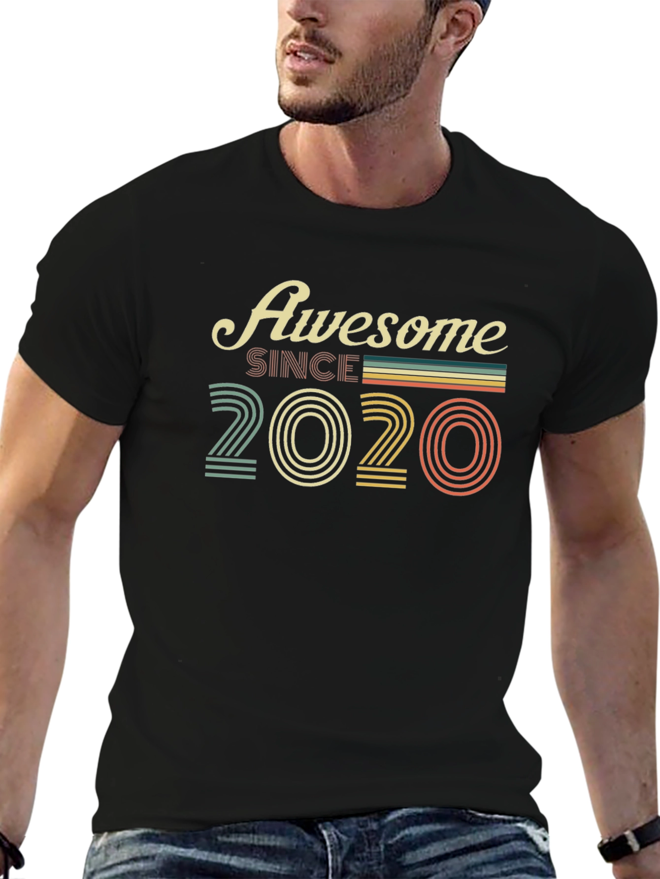 Awesome Since 2020 Black T-Shirt