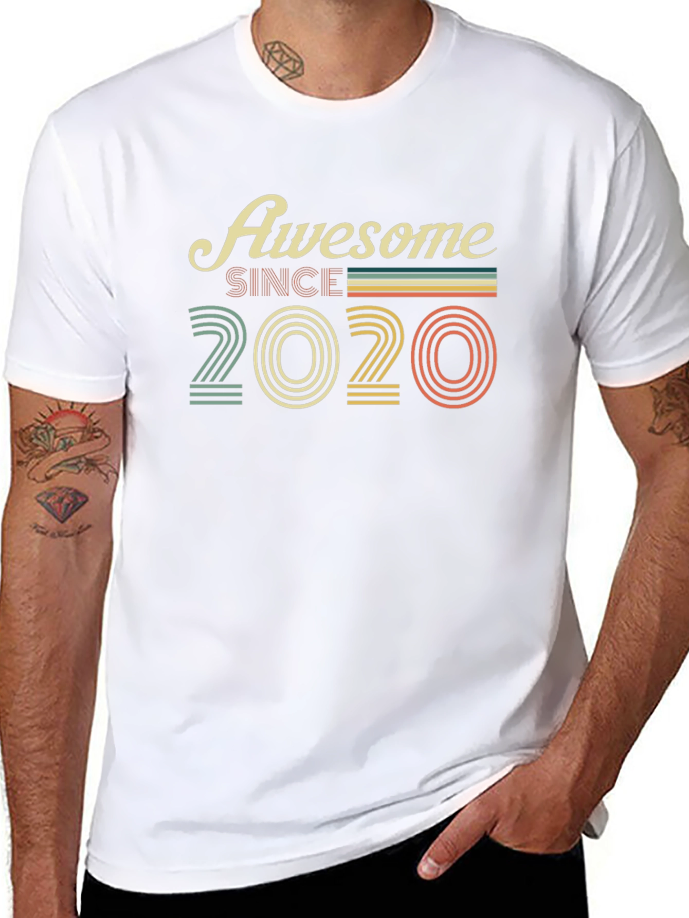 Awesome Since 2020 Black T-Shirt
