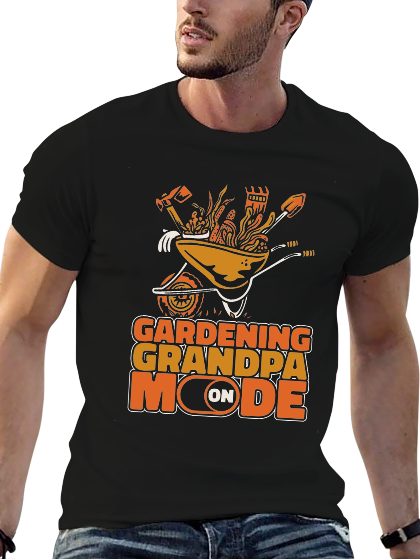 Gardening Grandpa Mode On T-Shirt