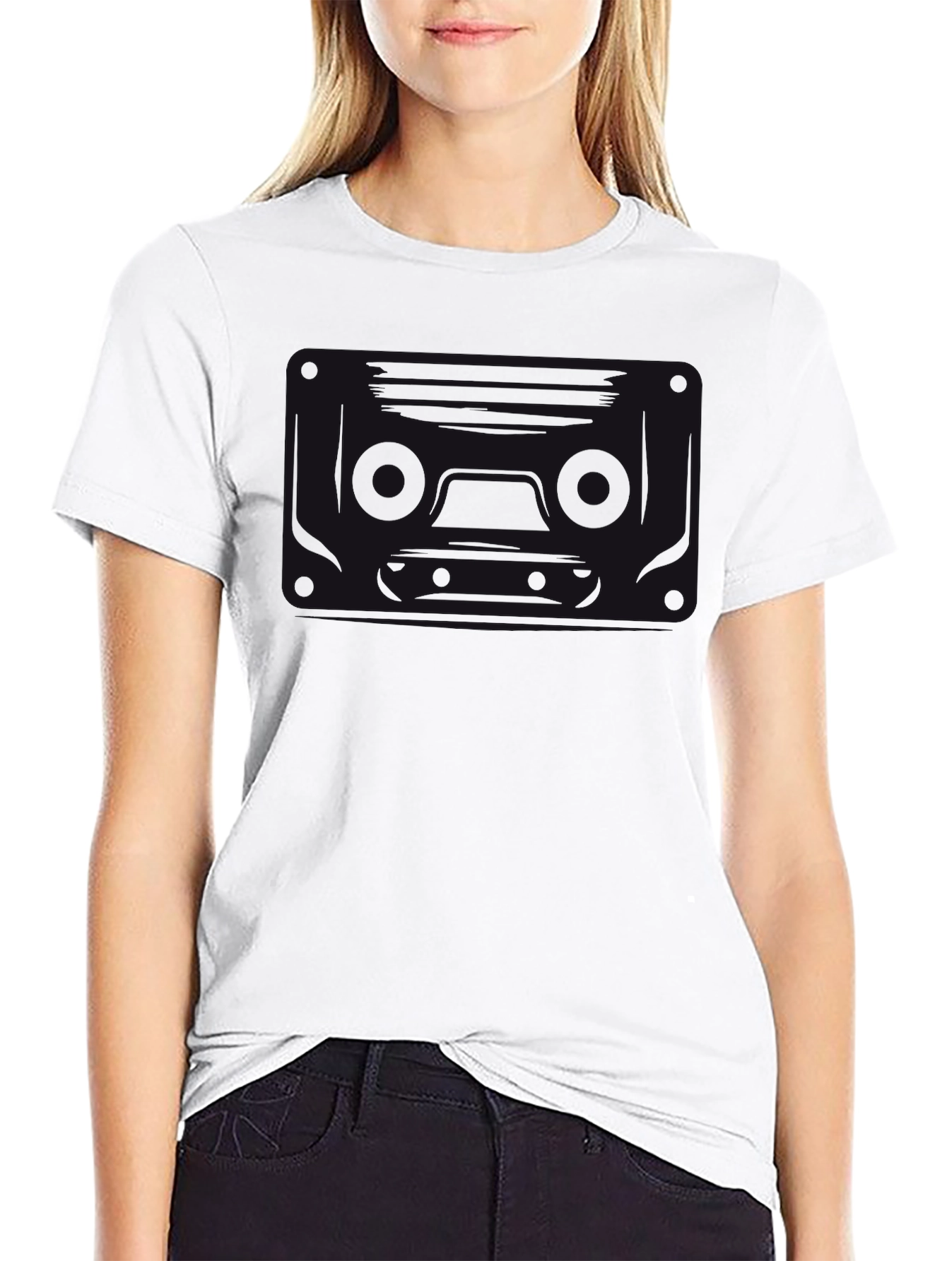Plain Black Short Sleeve T-Shirt