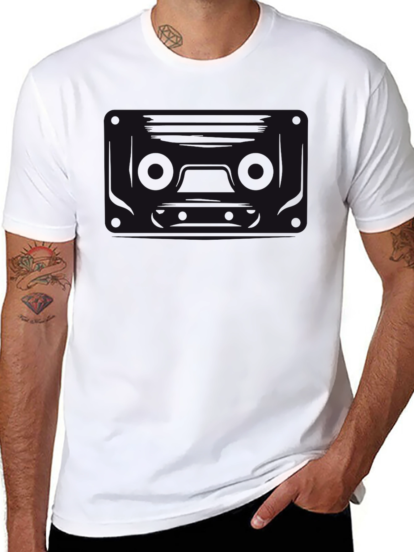 Plain Black Short Sleeve T-Shirt