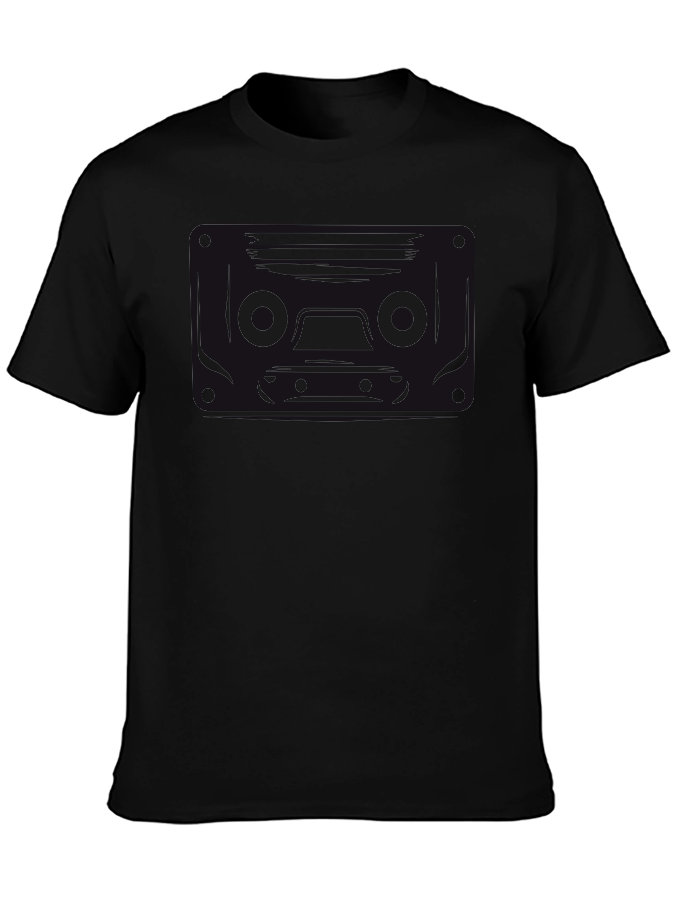 Plain Black Short Sleeve T-Shirt