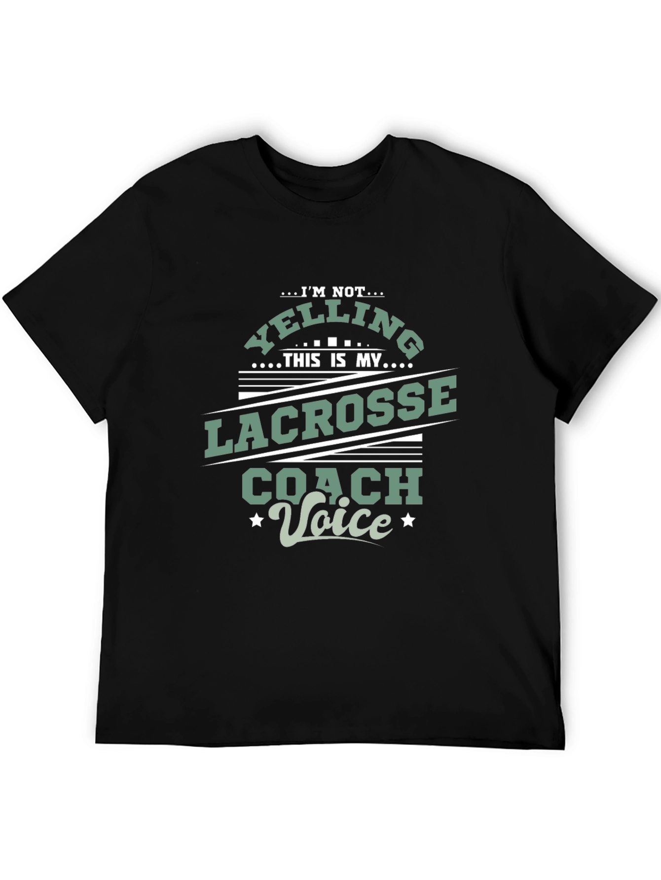 Lacrosse Coach Voice T-Shirt - Novelty Tee
