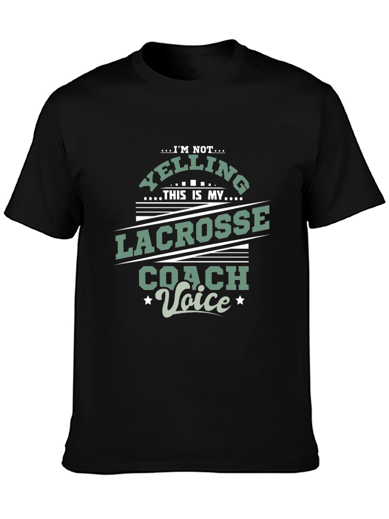 Lacrosse Coach Voice T-Shirt - Novelty Tee