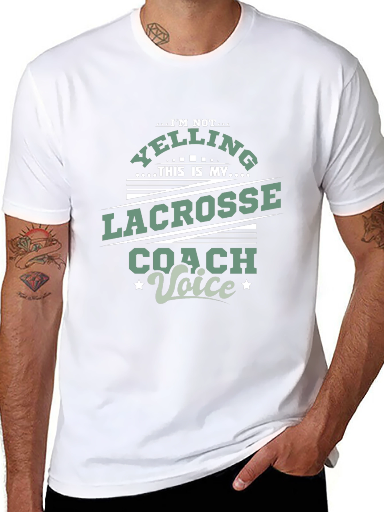 Lacrosse Coach Voice T-Shirt - Novelty Tee