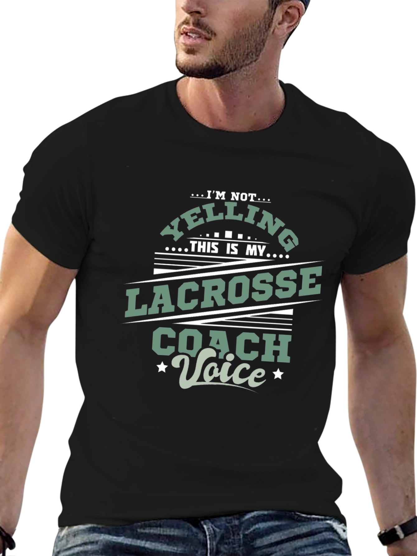 Lacrosse Coach Voice T-Shirt - Novelty Tee