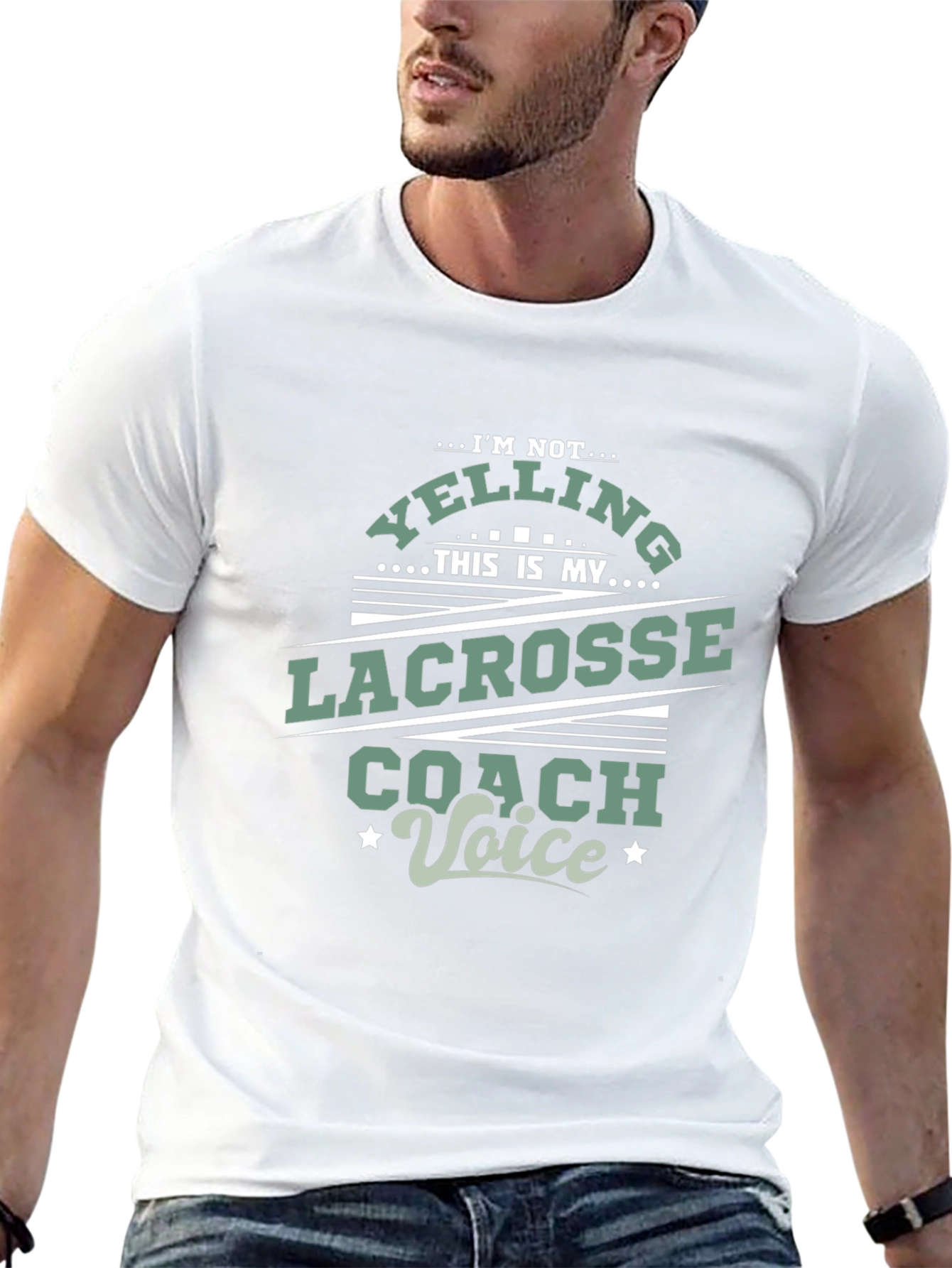 Lacrosse Coach Voice T-Shirt - Novelty Tee